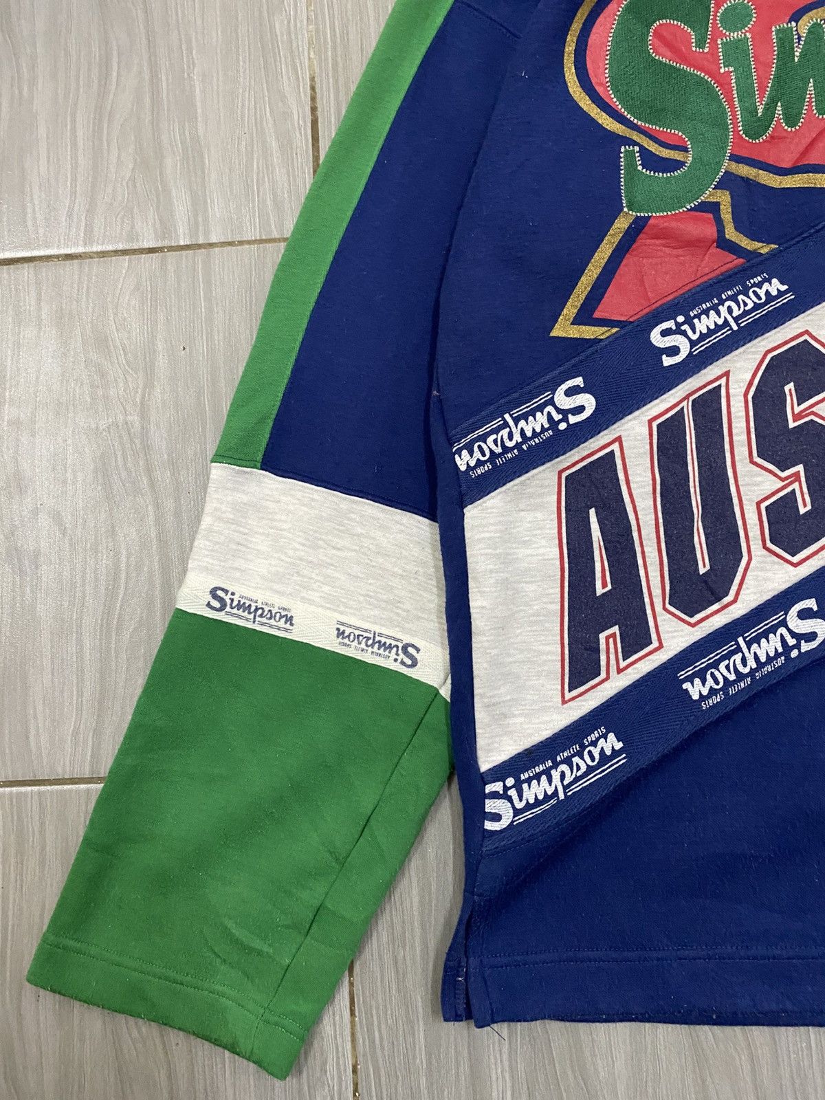 Vintage Rare Simpson Sports Australia Vtg 90s Mock Neck Size US M / EU 48-50 / 2 - 5 Thumbnail