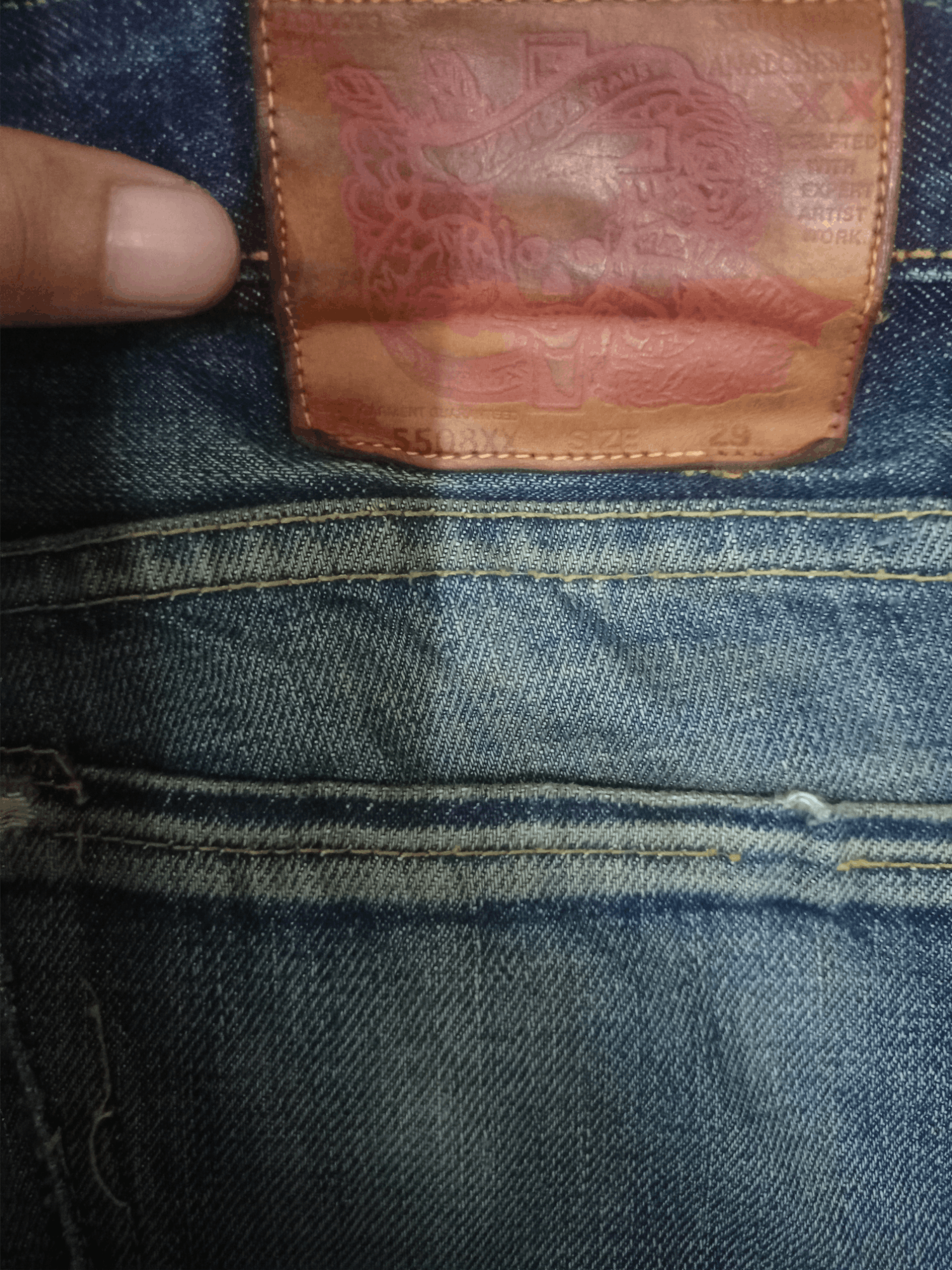 Skull Jeans by an Alchemist Vintage Japanese Skull Jeans By Analchemist Bootcut Jeans Size US 30 / EU 46 - 8 Thumbnail