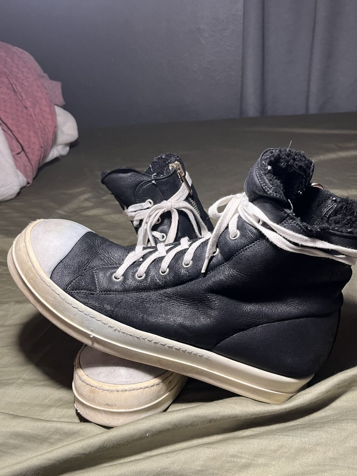 Rick Owens Rick owens shearling ramones Size US 9.5 / EU 42-43 - 4 Thumbnail