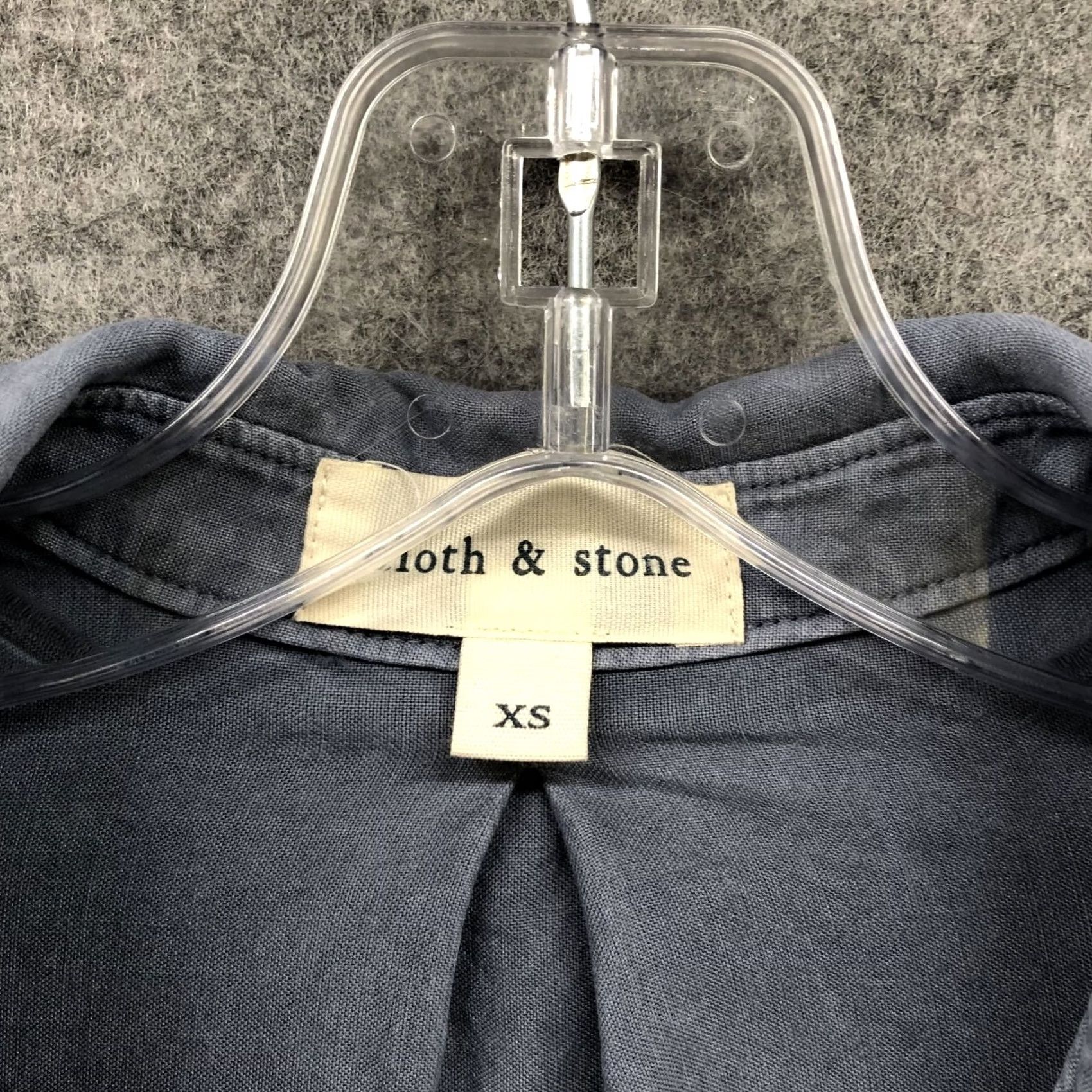 CLOT Cloth & Stone Button Down Shirt Womens XS Lyocell Roll Tab Pocket Dusty Blue Size XS / US 0-2 / IT 36-38 - 5 Thumbnail