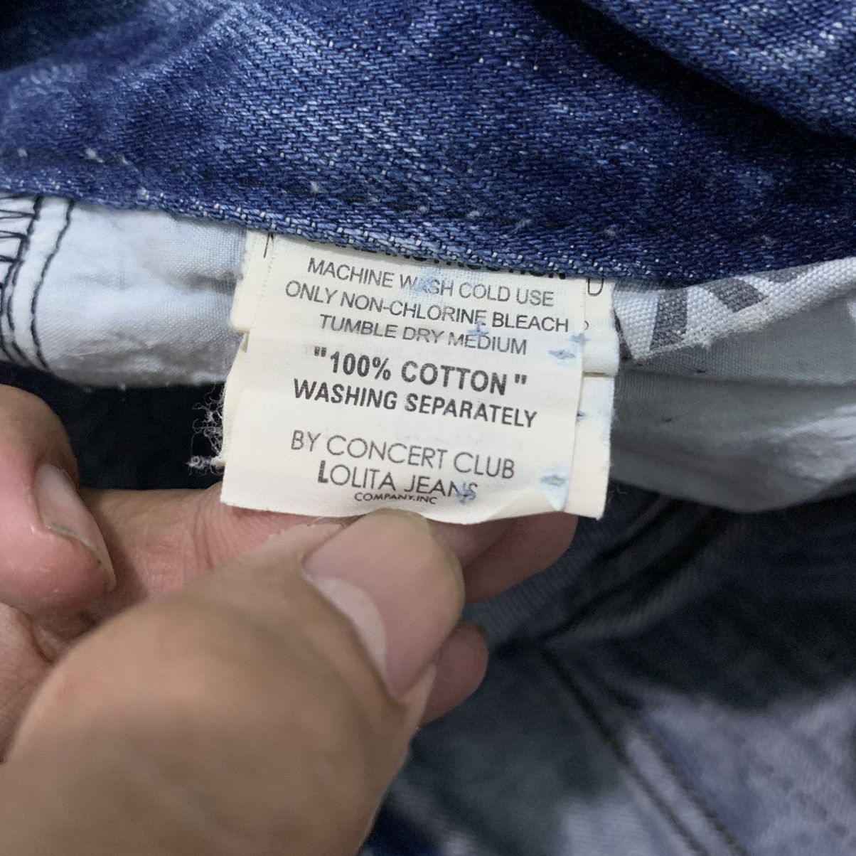 Beauty Beast Vintage Lolita Distressed Jeans Ripped Blue Faded Size US 28 / EU 44 - 13 Thumbnail