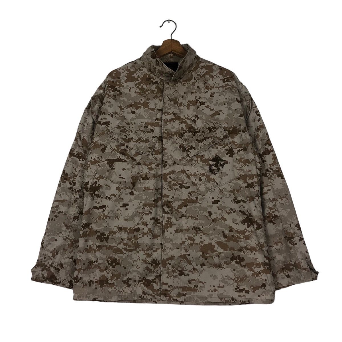 Vintage 🔥Vintage Military Chore Jacket Cargo Pocket Marines Navy Size US M / EU 48-50 / 2 - 1 Thumbnail
