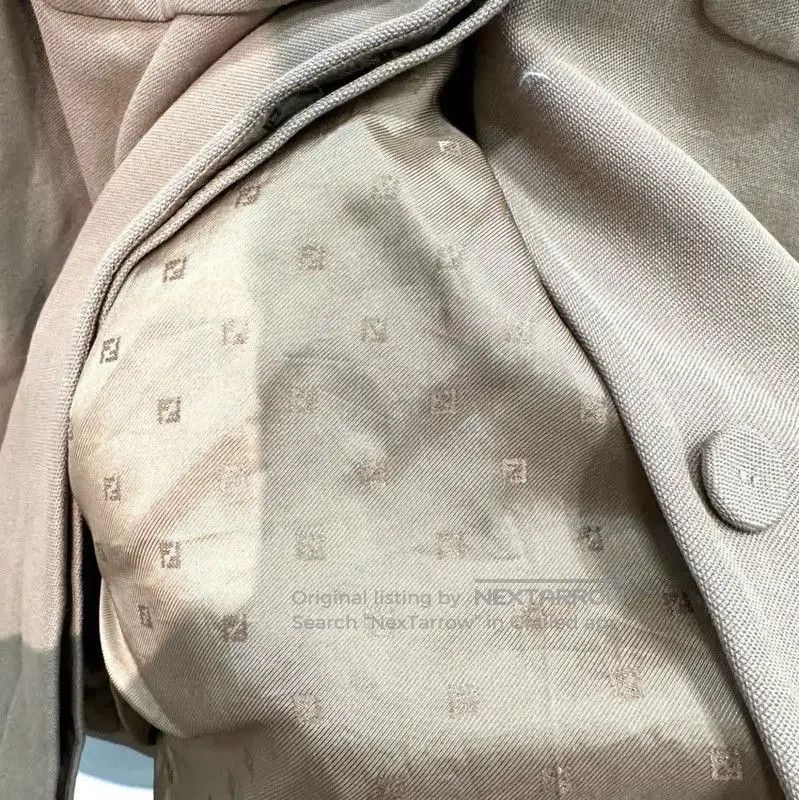 Fendi Fendi Winter Khaki Wool Coat with Double F Embroidery . Size L / US 10 / IT 46 - 5 Thumbnail
