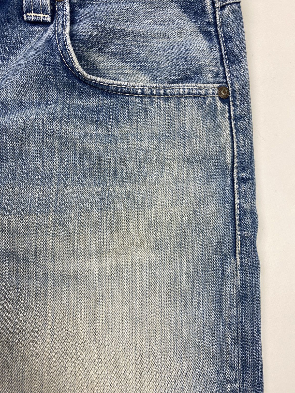 Nudie Jeans Nudie Jeans Big Bengt Used Seagreen Cropped Denim Pants Size US 30 / EU 46 - 6 Thumbnail
