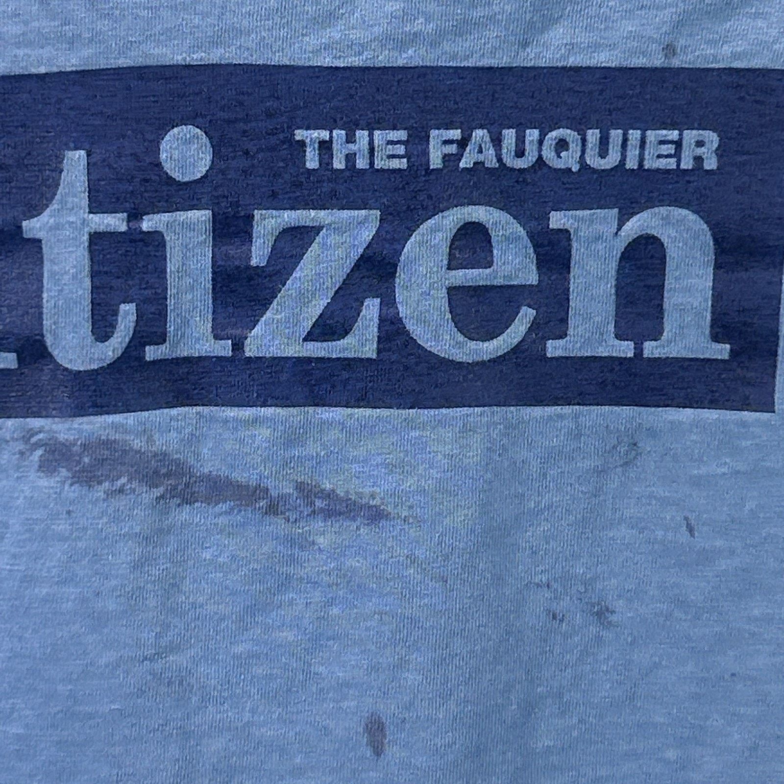 Vintage Vintage 80s 90s The Fauquier Citizen T Shirt XL X-Large Size US XL / EU 56 / 4 - 6 Thumbnail