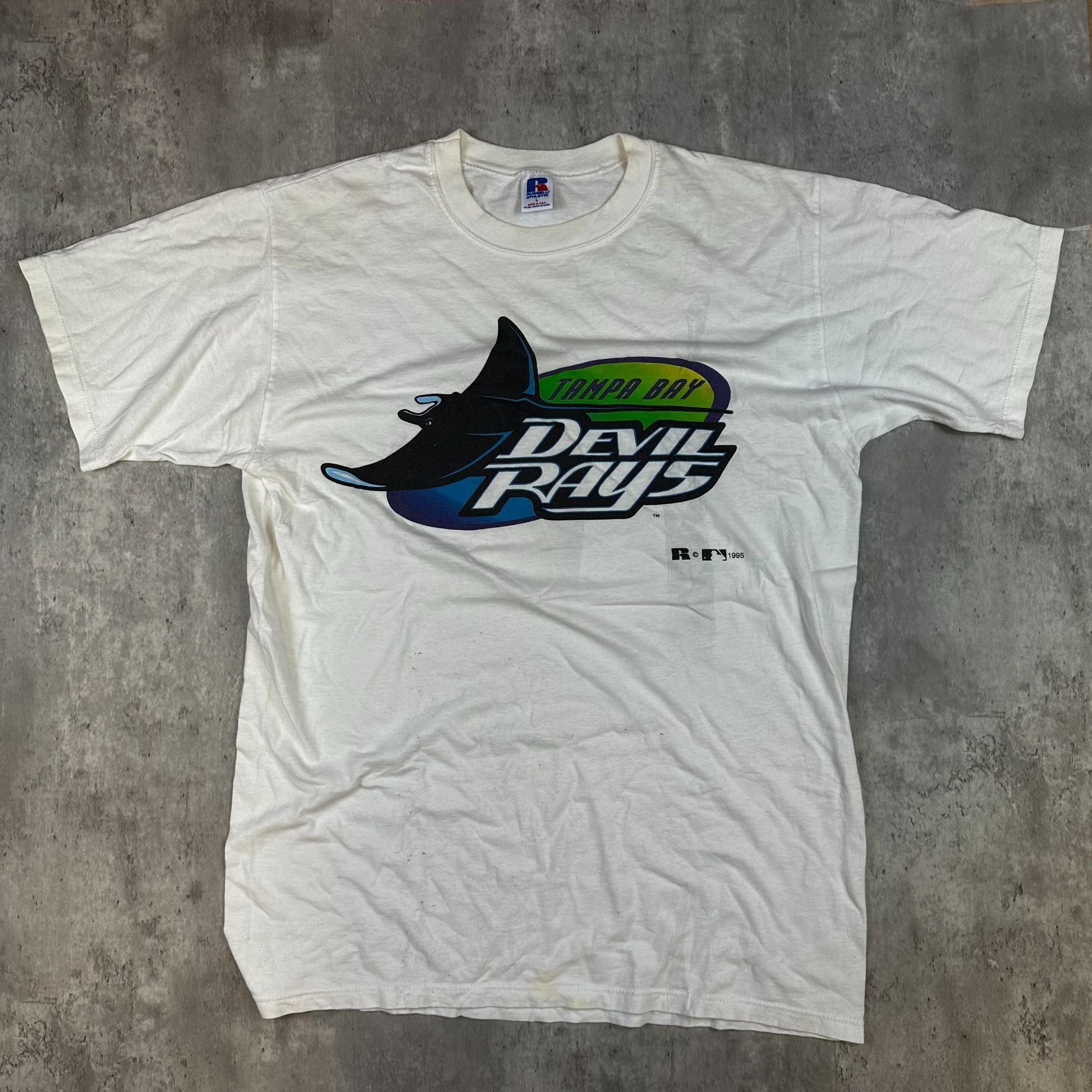 Russell Athletic Vintage Tampa Bay Devil Rays Russell Athletic T-Shirt L Whit Size US L / EU 52-54 / 3 - 1 Thumbnail