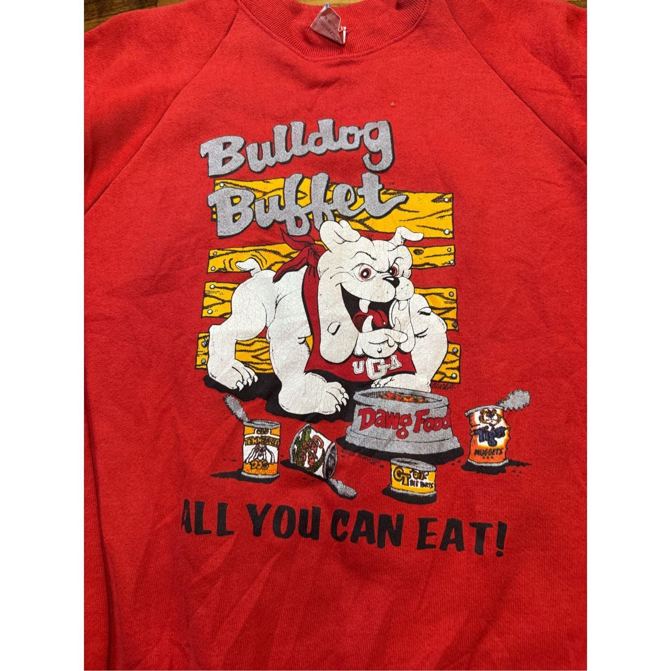 Vintage Fits Size M 1990s Georgia Bulldogs buffet big logo insane gr Size US M / EU 48-50 / 2 - 2 Thumbnail