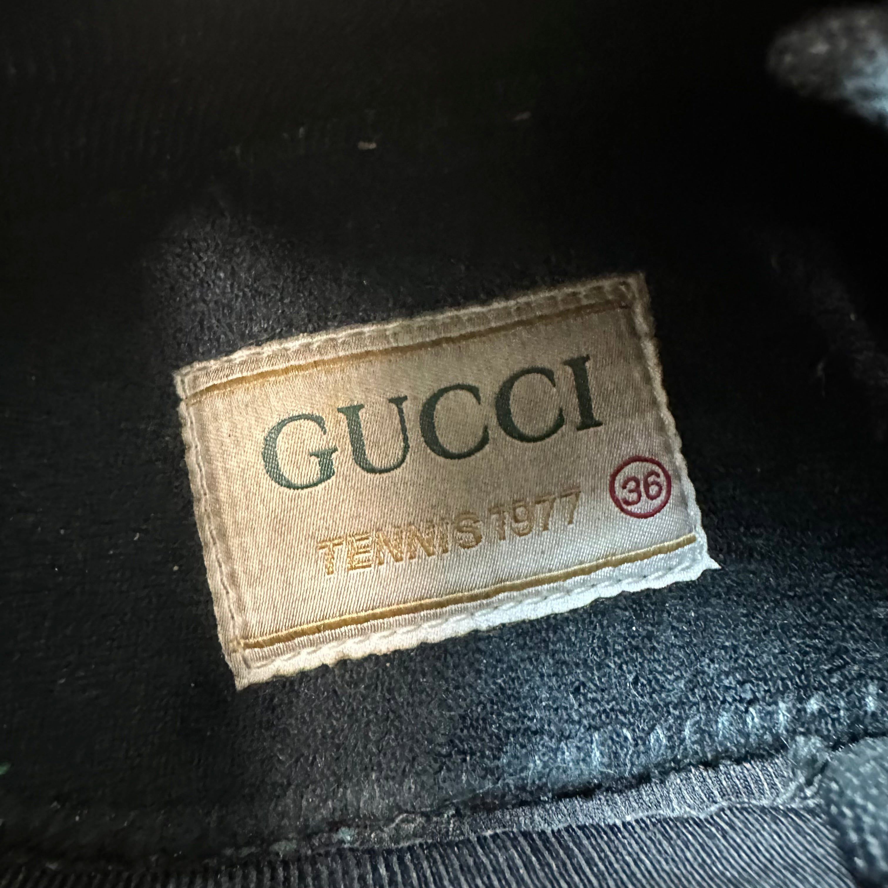 Gucci Gucci Tennis 1977 Yellow GG Nylon Sneaker Sz 4.5 (36) Size US 5 / EU 37 - 6 Thumbnail