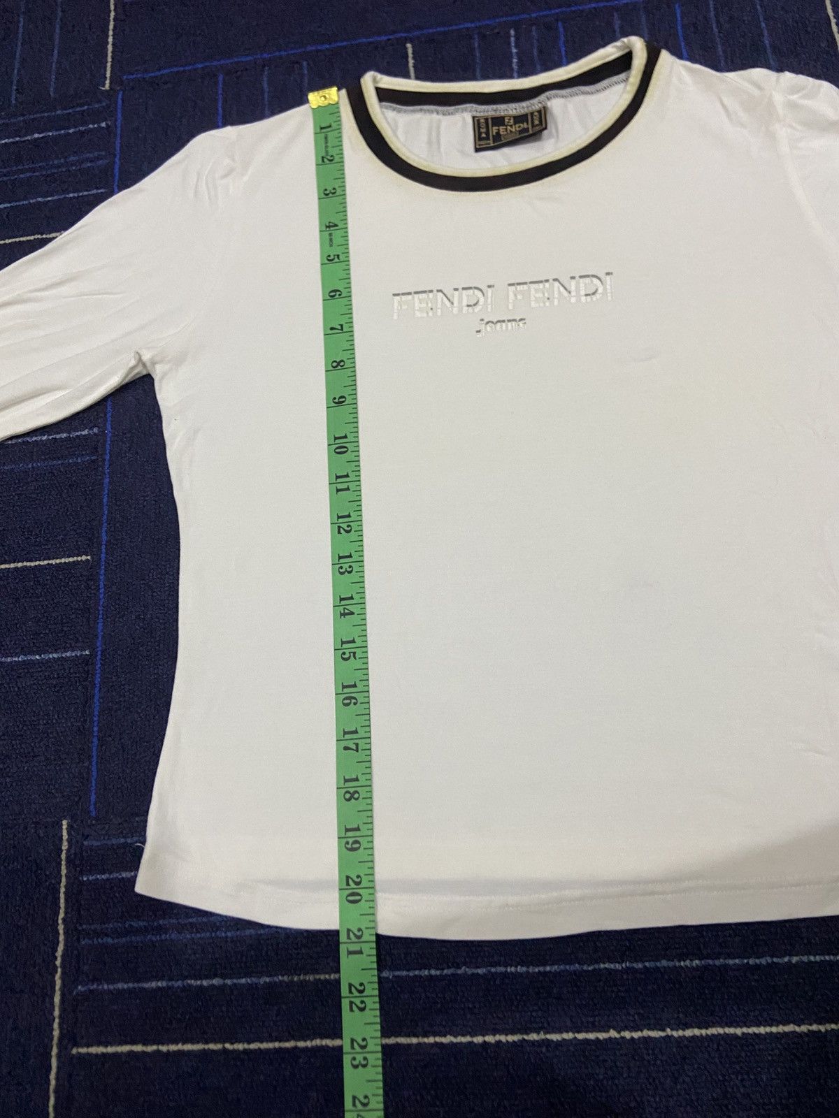 Fendi FENDI long sleeve shirts centred logo Size XS / US 0-2 / IT 36-38 - 8 Thumbnail