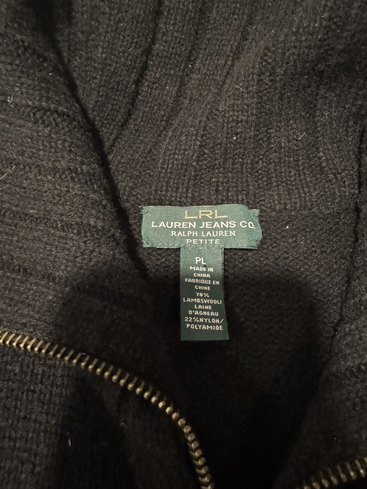 Lauren Ralph Lauren Vintage Lauren Ralph Lauren Zip Up Sweater Size L / US 10 / IT 46 - 2 Thumbnail