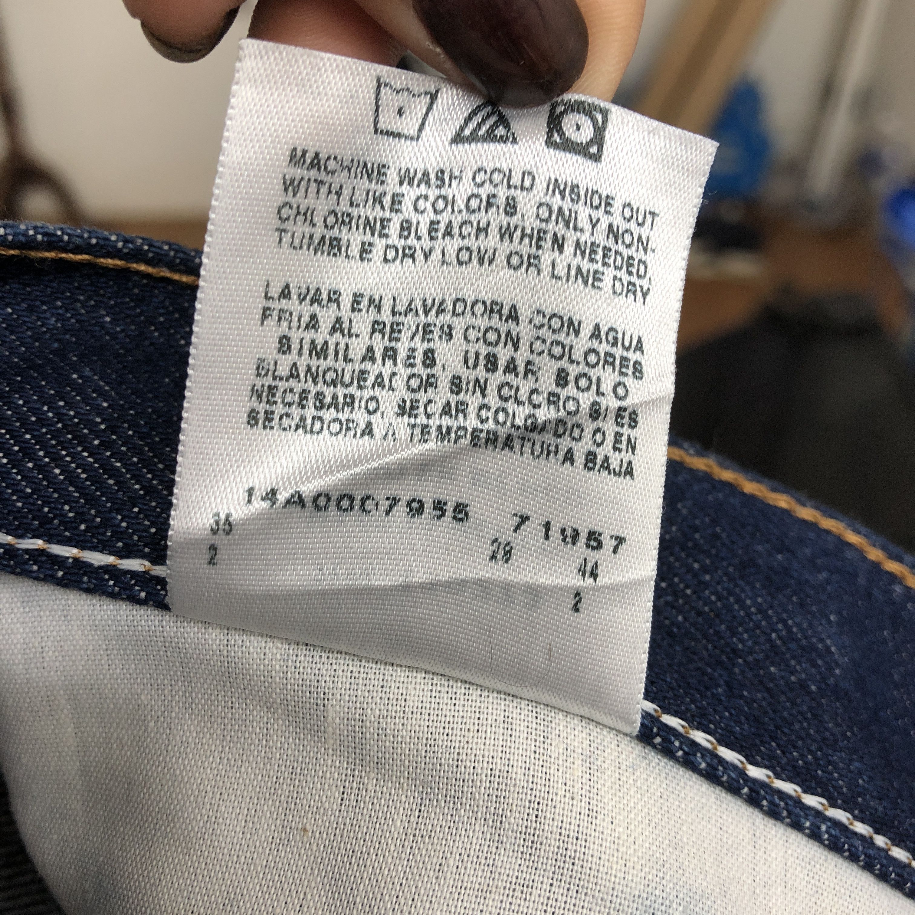 Rustler Vintage 90s Rustler Blue Washed Jeans Denim Pants. Size US 32 / EU 48 - 7 Thumbnail