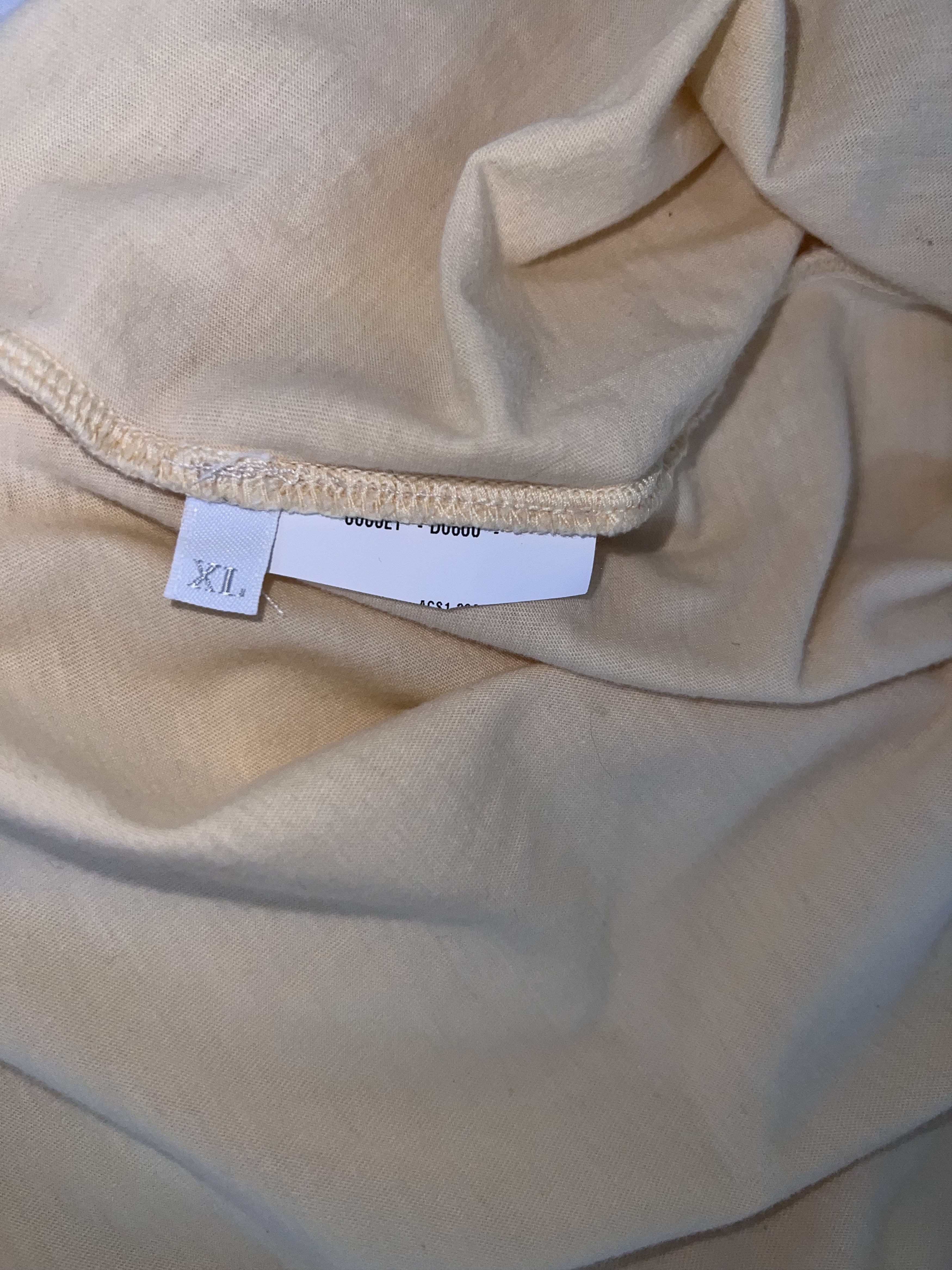 Prada Cream Yellow Silk Cotton Oversized Tank Dress Size XL / US 12-14 / IT 48-50 - 6 Thumbnail
