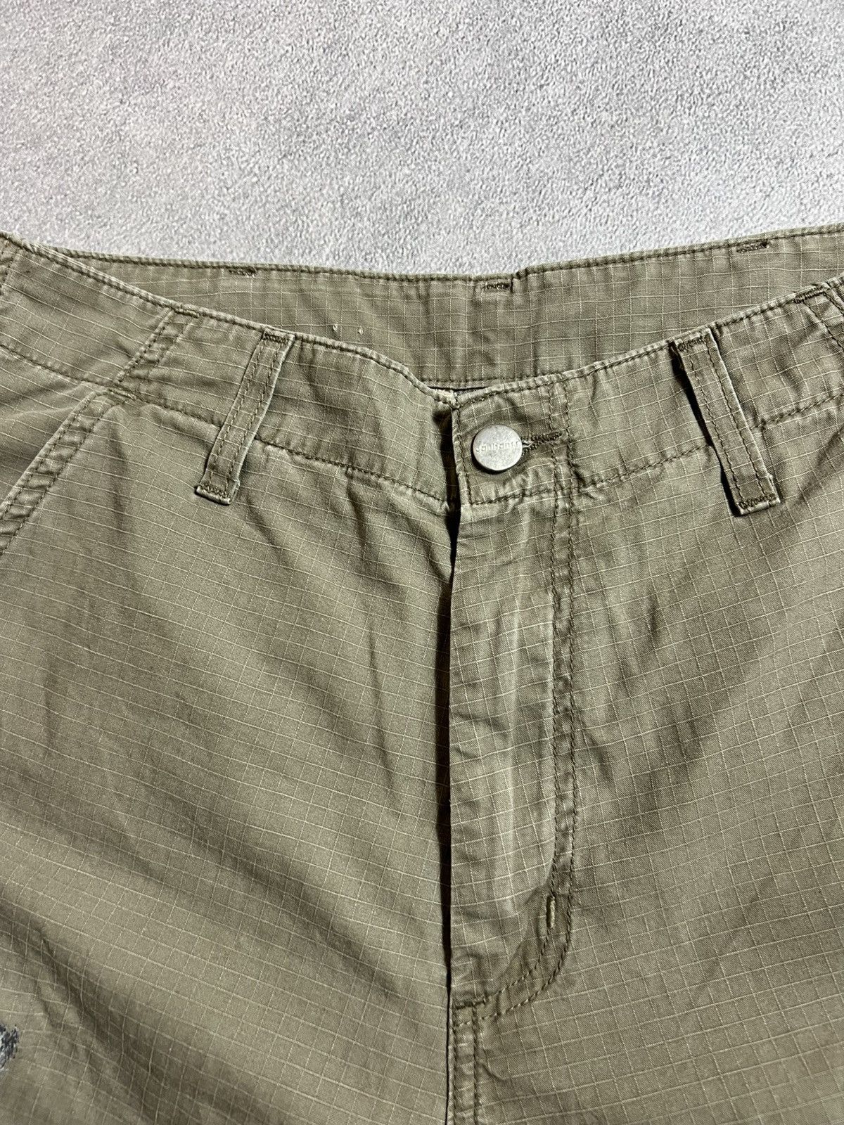 Carhartt Vintage Distressed Carhartt Ripstop Cargo Bermuda Shorts Size US 28 / EU 44 - 6 Thumbnail