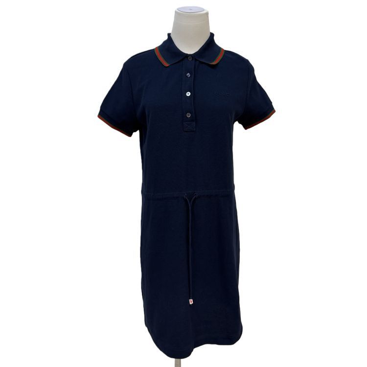 Gucci Gucci Logo Drawstring Polo Dress Size S Size S / US 4 / IT 40 - 1 Thumbnail