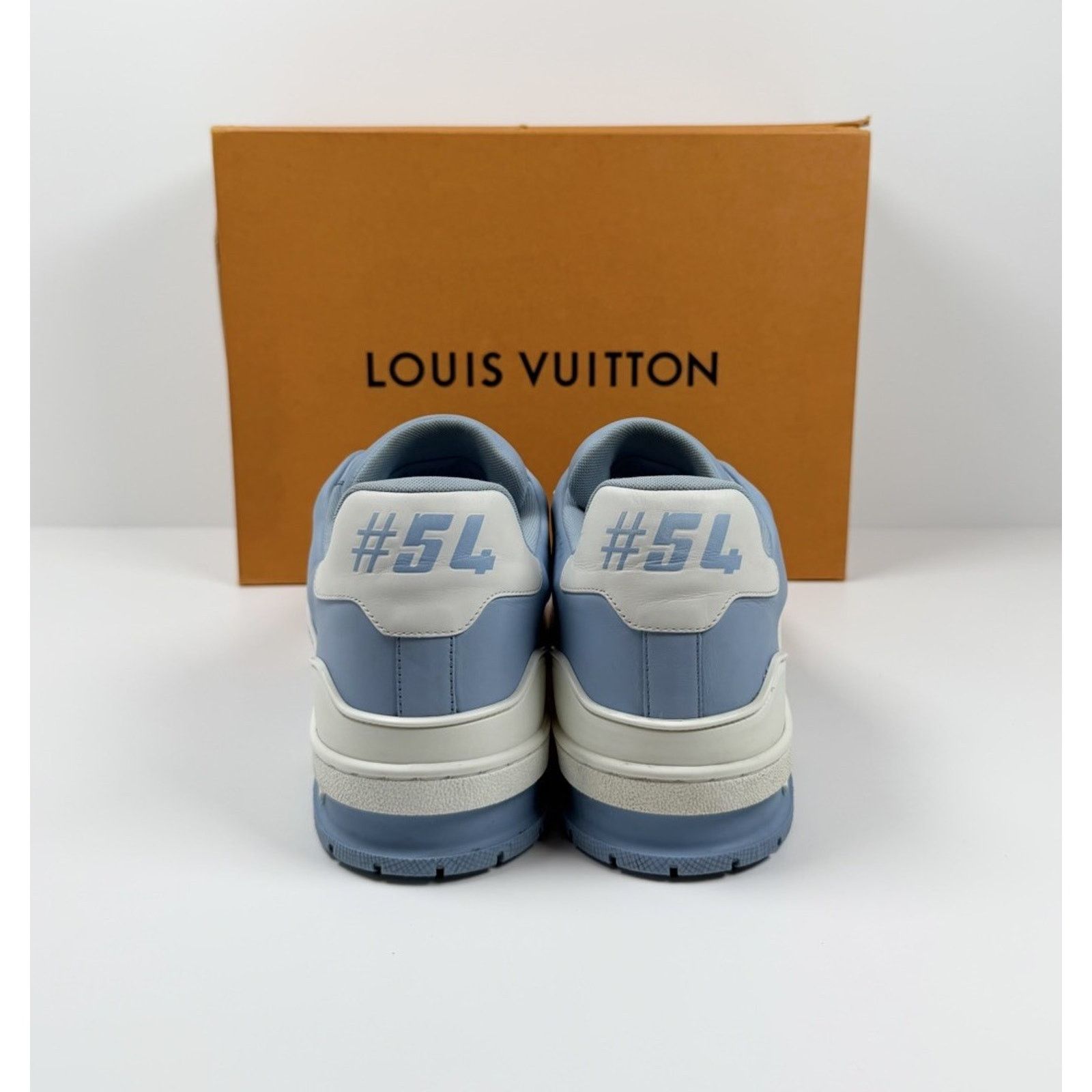 Louis Vuitton Size 9LV/10US - Louis Vuitton Blue Leather Trainers Size US 10 / EU 43 - 3 Thumbnail