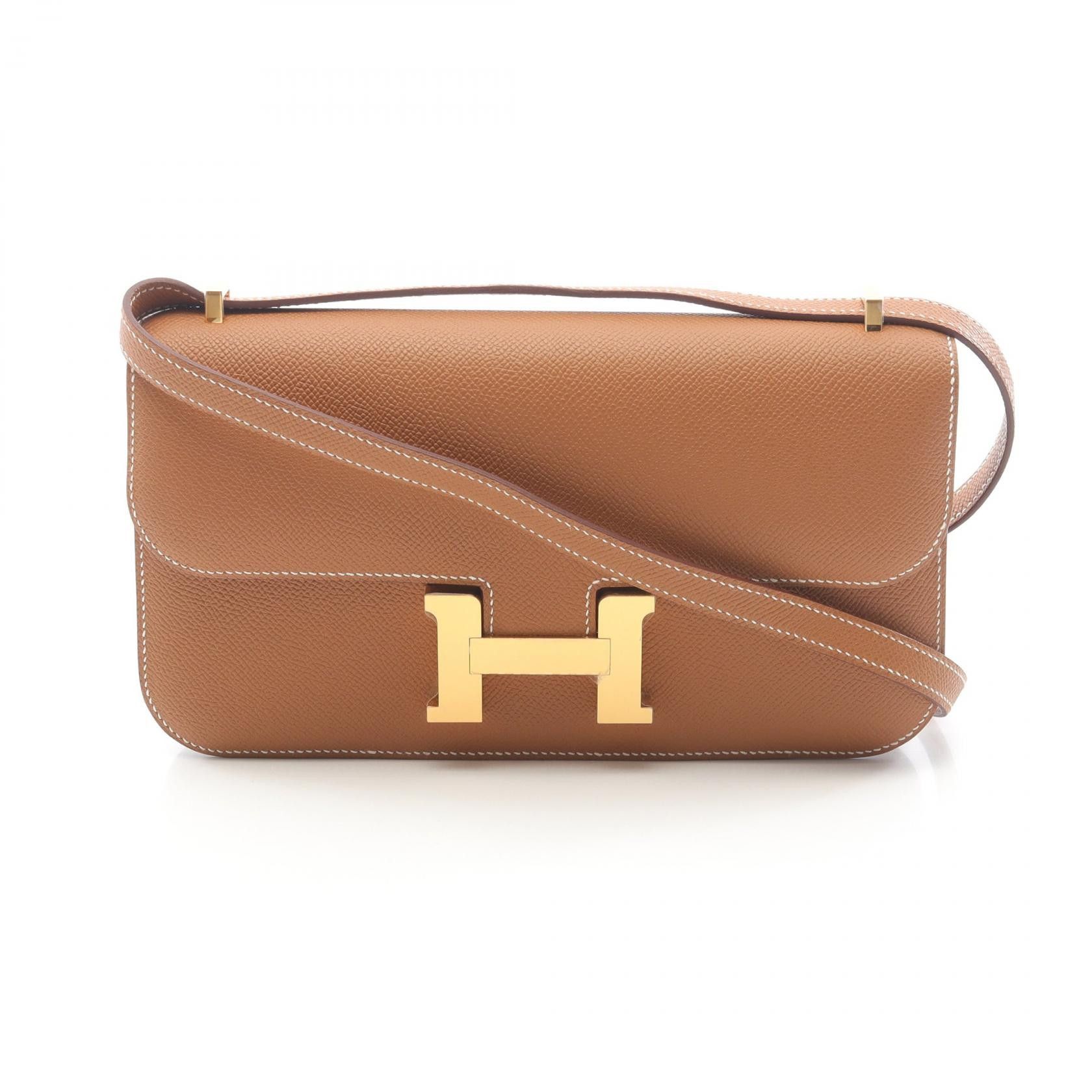 Hermes Hermes Constance Elan Epsom Calf Shoulder Bag Leather Shoulder Bag Stamp W (2024) in Brown, Women's