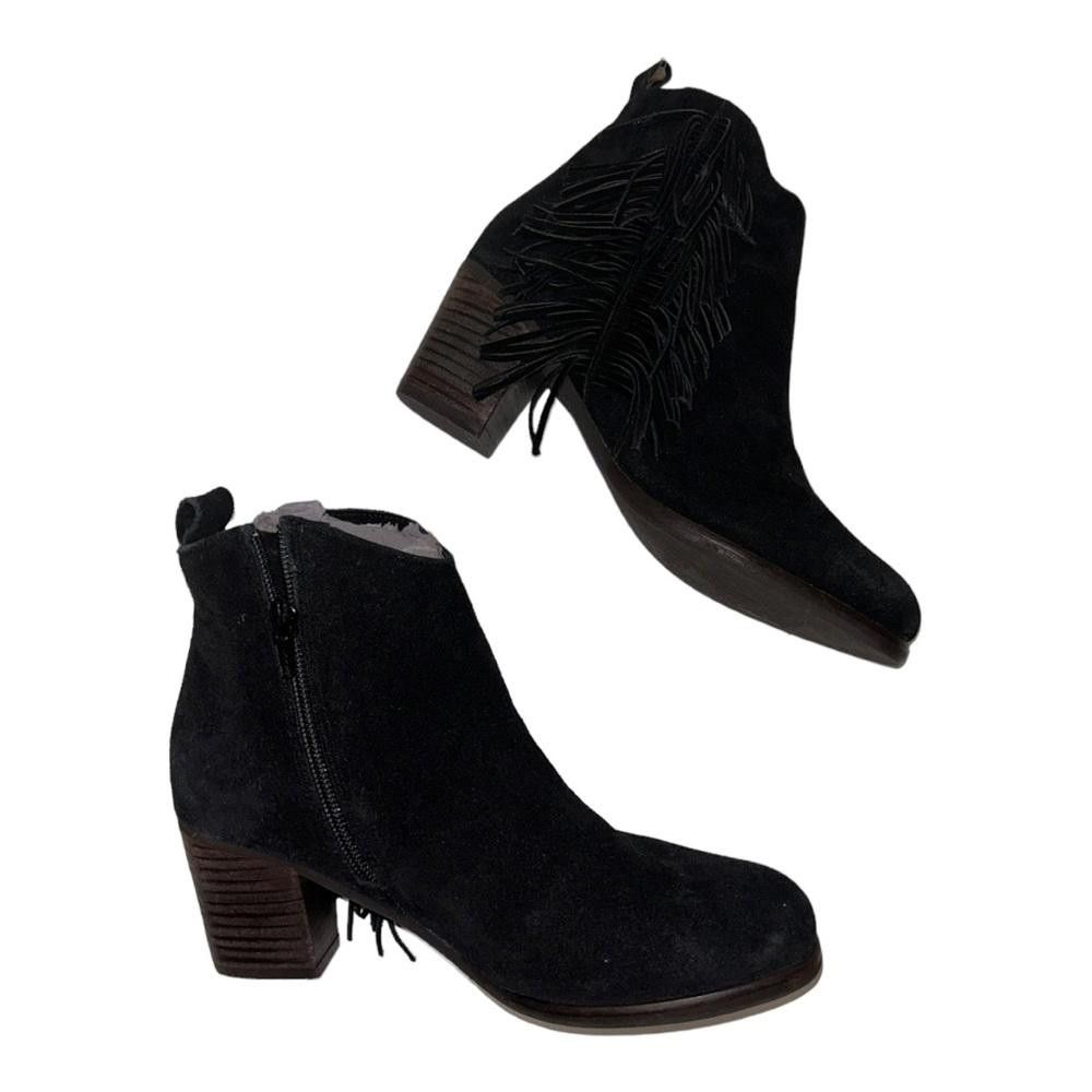 Designer Matisse l NWOT Cloey Fringe Black Suede Bootie 6 Size US 6 / IT 36 - 5 Thumbnail