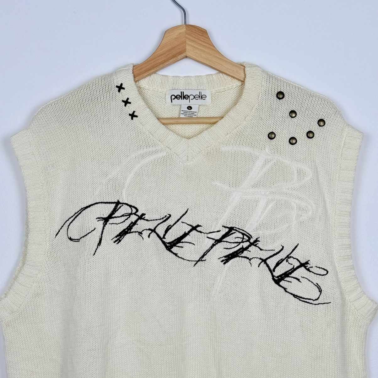 Pelle Pelle Pelle Pelle Knitted Vest Size US L / EU 52-54 / 3 - 2 Thumbnail