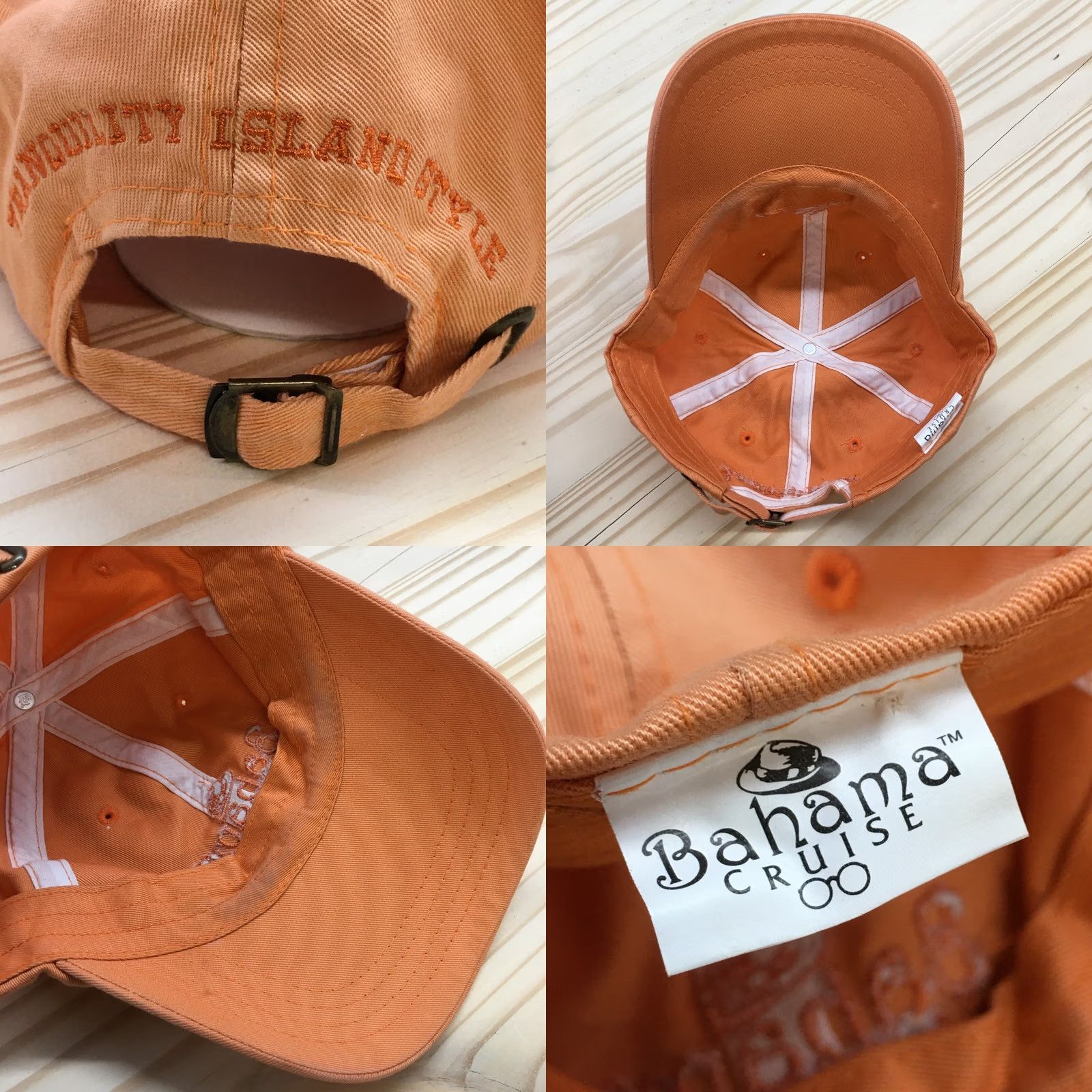 Logo 7 Bahama Cruise Baseball Cap Men Orange OS Adjustable Curved Brim Embroidered Logo Size ONE SIZE - 8 Thumbnail