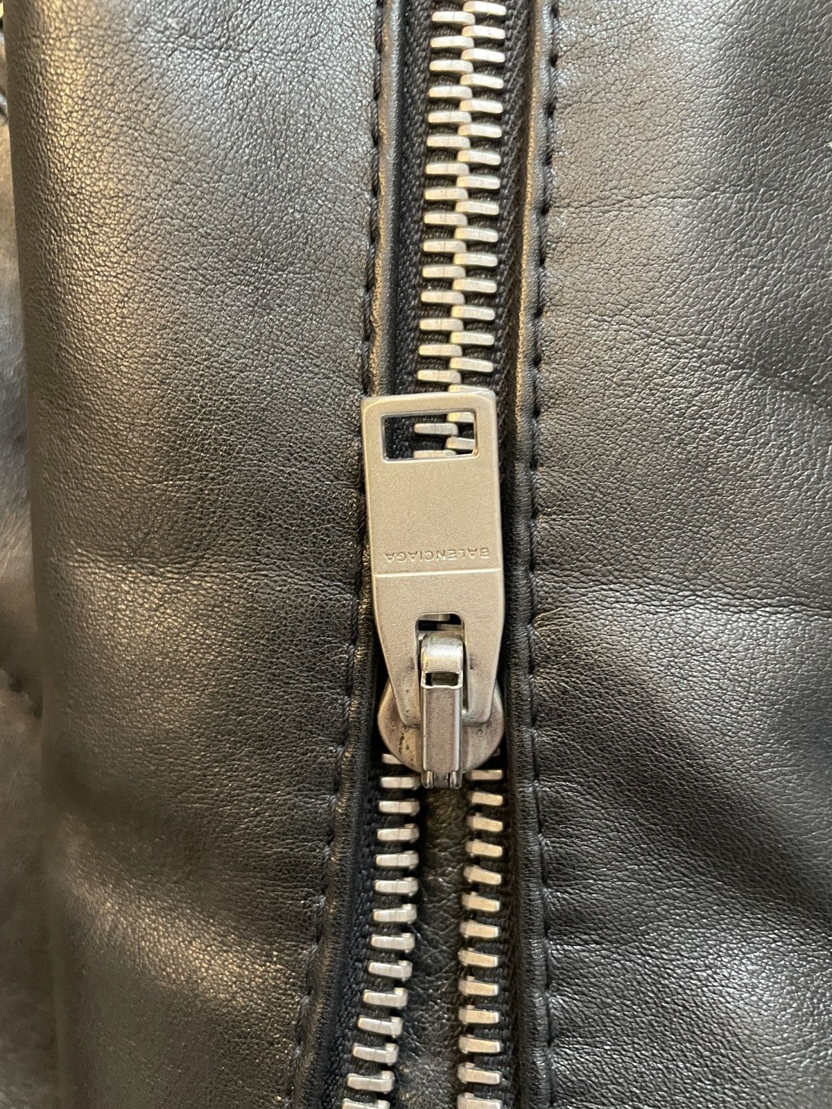 Balenciaga Balenciaga Black Leather Zipper Moto Jacket 40 US 50 EURO Size US M / EU 48-50 / 2 - 18 Thumbnail