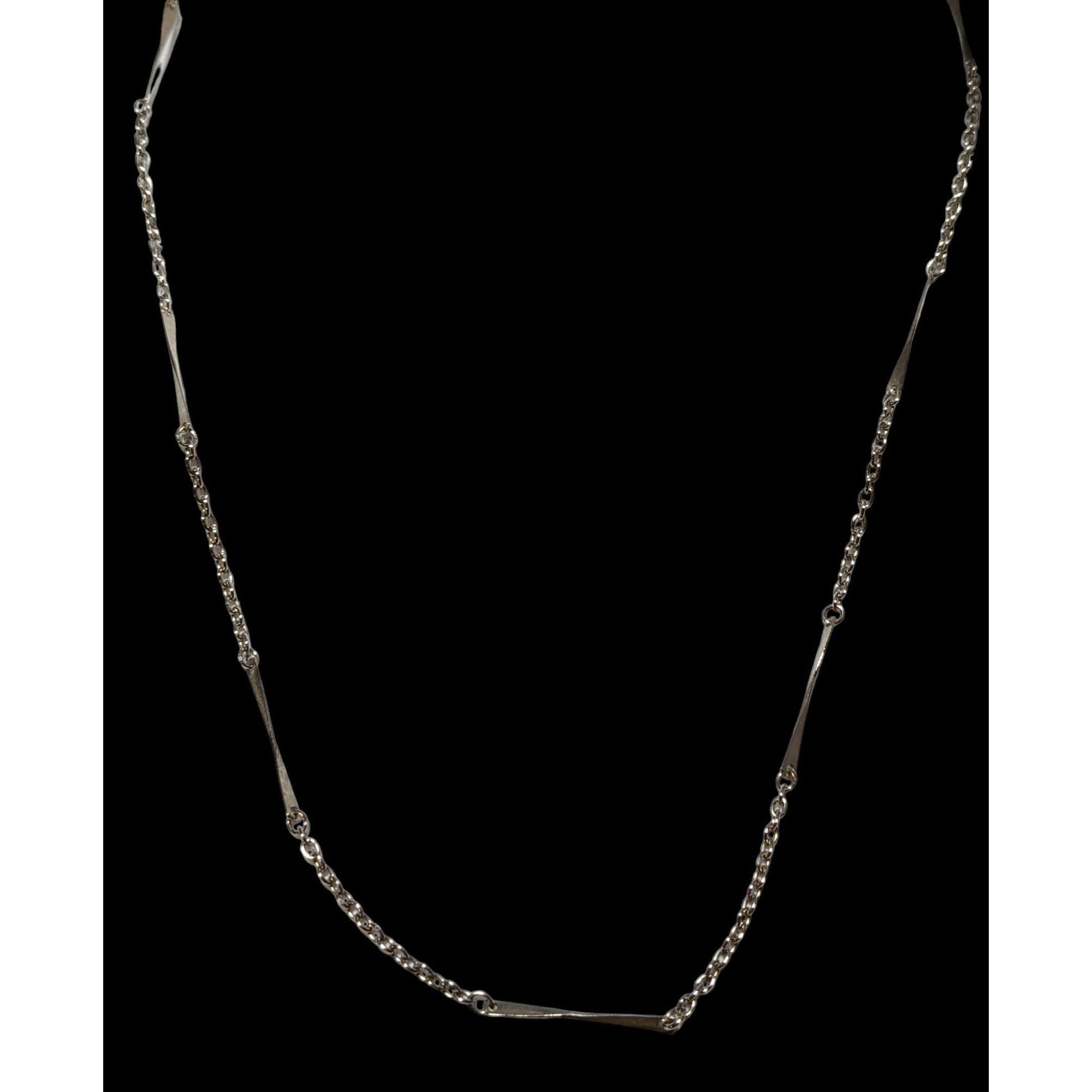 Other Silver Abstract Link Necklace Size ONE SIZE - 4 Thumbnail