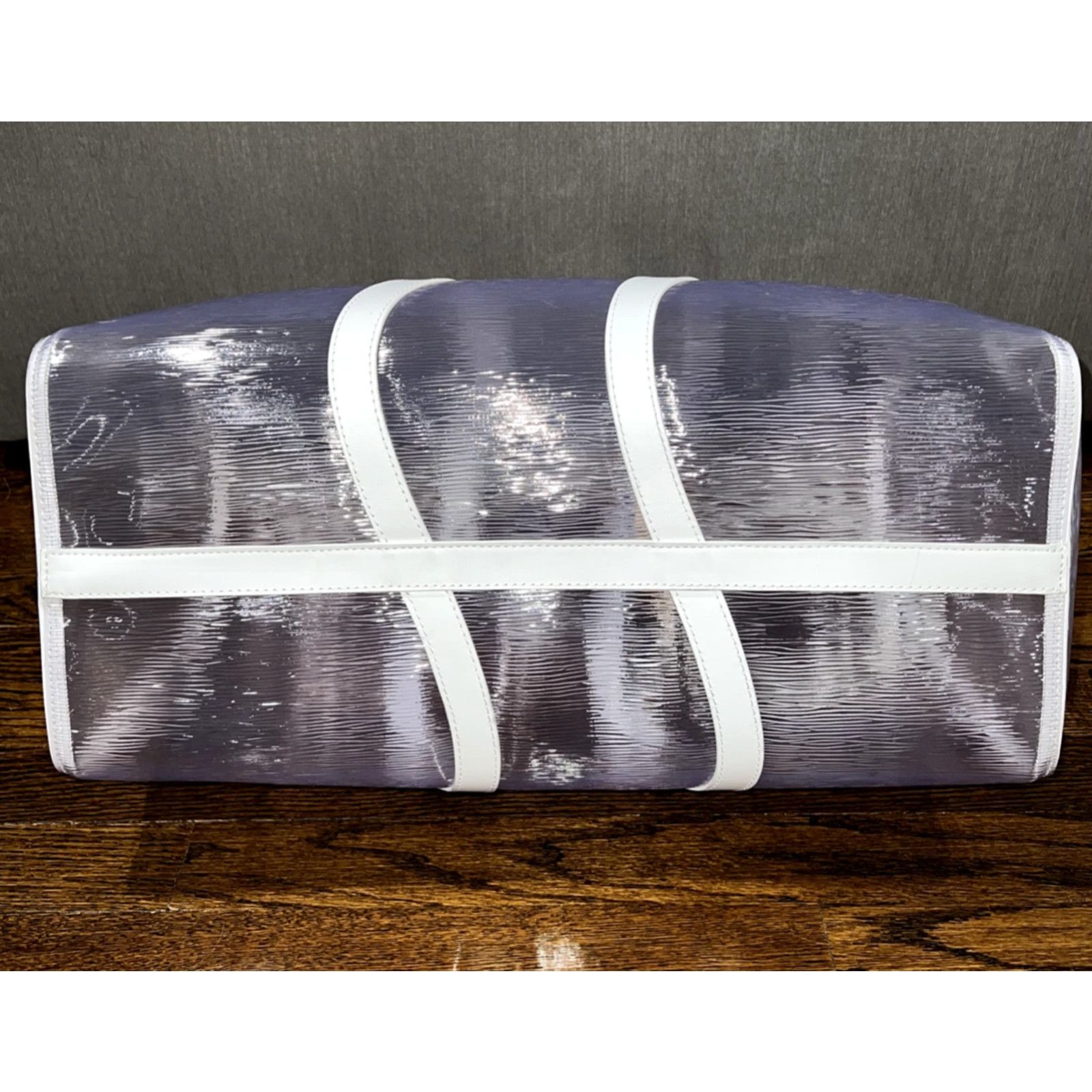 Louis Vuitton Louis Vuitton Clear Epi White Duffle Weekend Travel Bag Size ONE SIZE - 12 Thumbnail