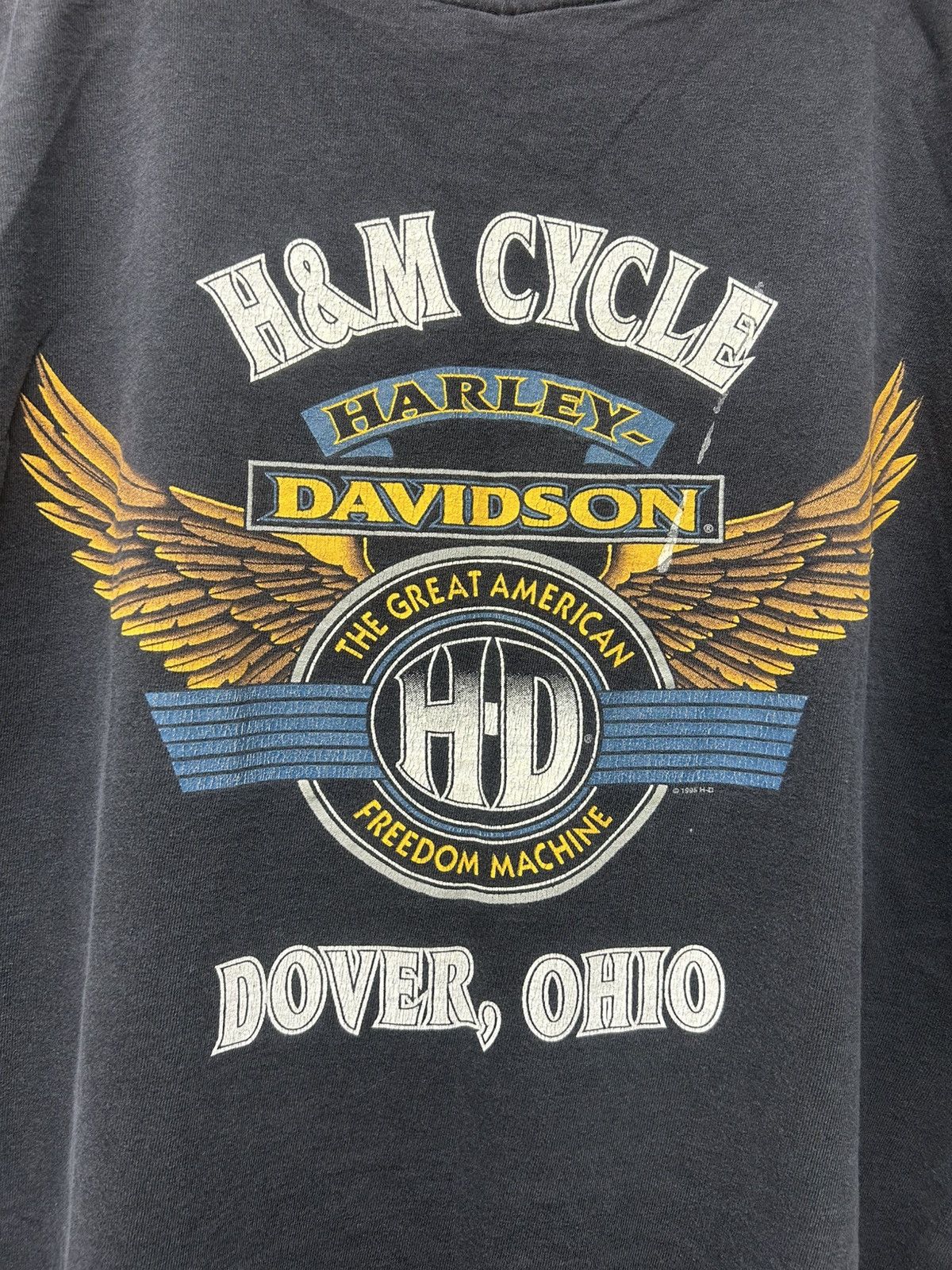 Harley Davidson Vintage 1996 Spirit of Harley Davidson Northern Lights Wolf Size US L / EU 52-54 / 3 - 6 Thumbnail