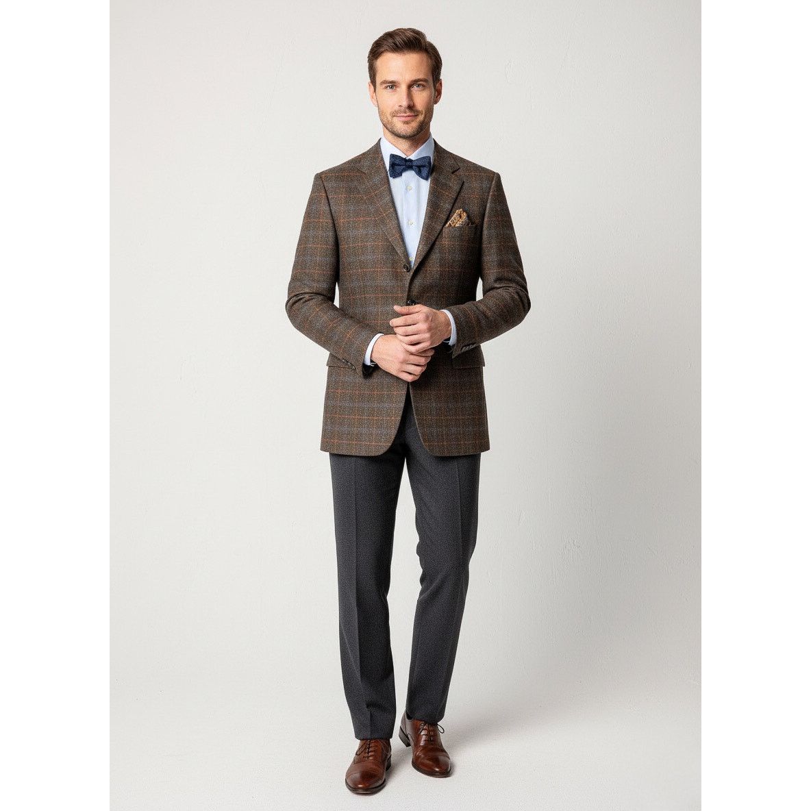 Loro Piana Merino Wool Windowpane Blazer, EU 106 Size 44L - 1 Thumbnail
