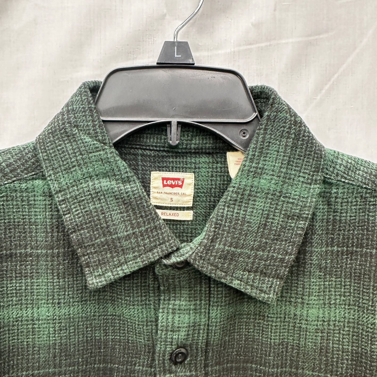 Levi's Levi's Mens Pine Green Plaid Shirt Size Small Size US S / EU 44-46 / 1 - 2 Thumbnail