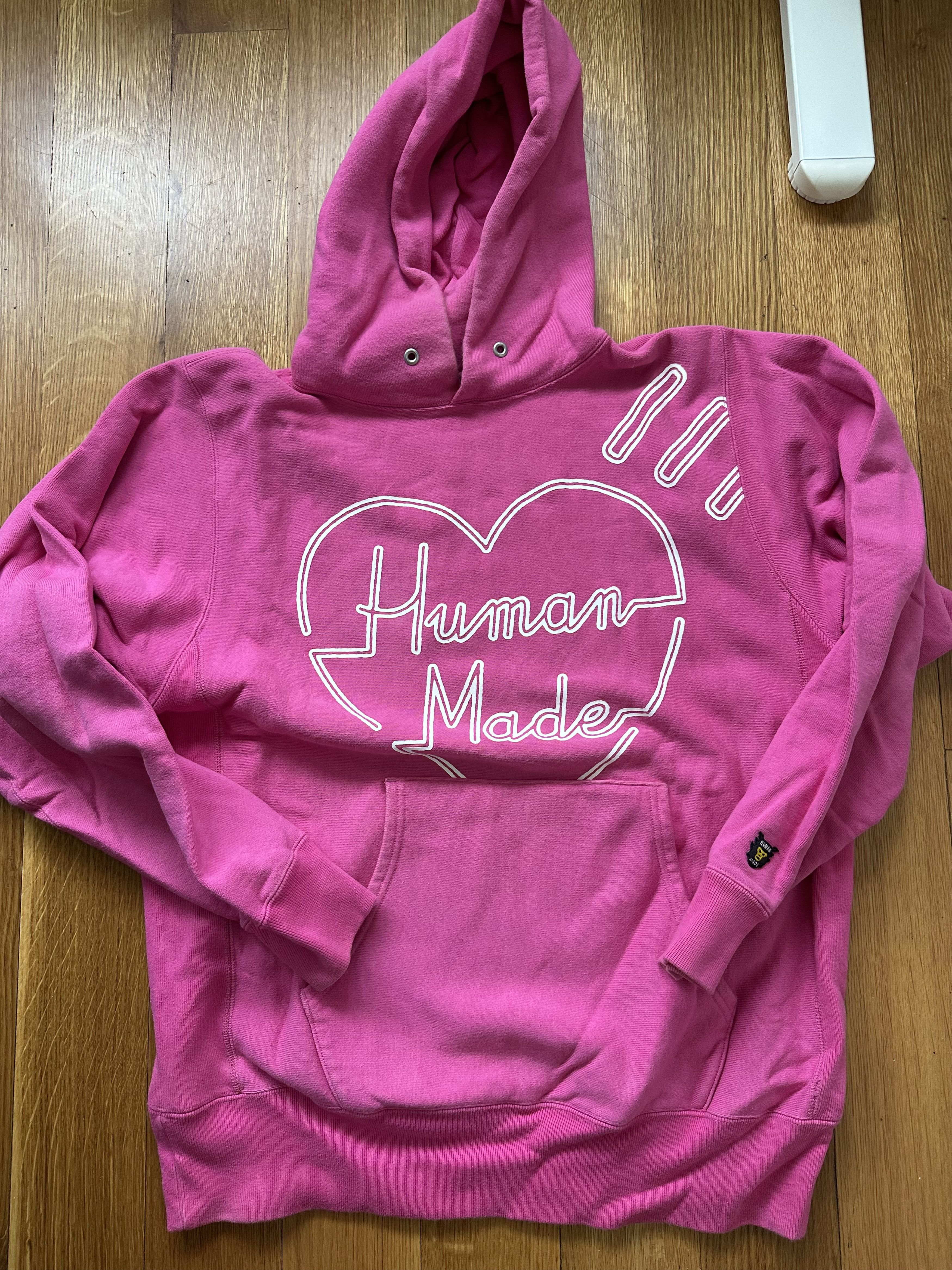 Human Made Human Made Heart Graphic Fleece Hood - Pink Size US L / EU 52-54 / 3 - 1 Thumbnail