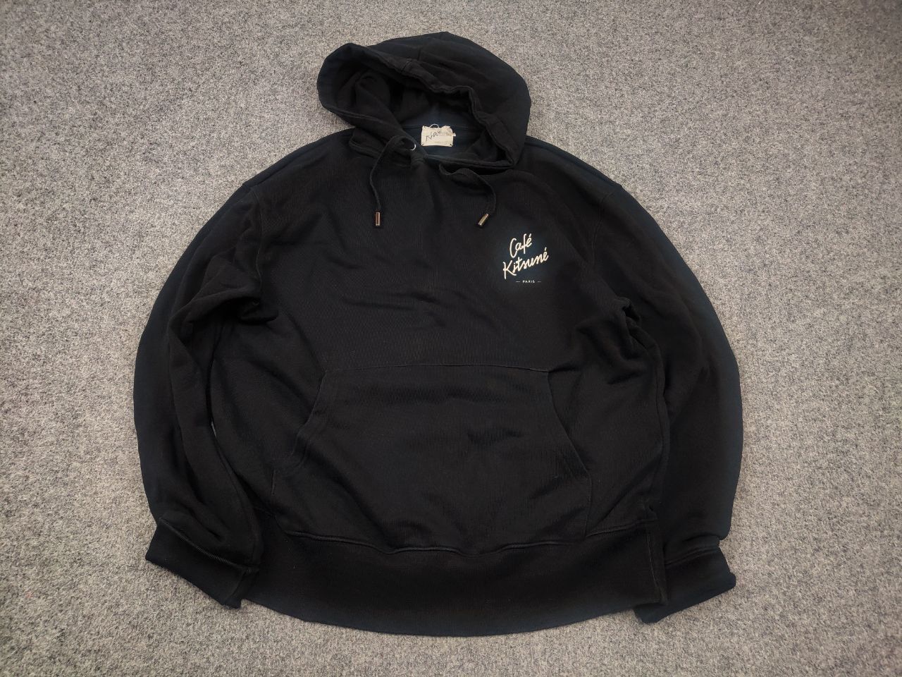 Maison Kitsune Maison Kitsune cafe Paris Black Logo Comfort Hoodie Size US L / EU 52-54 / 3 - 5 Thumbnail