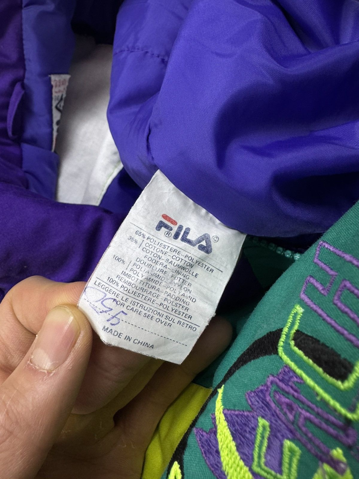 Fila VINTAGE SKI suit multicolour FILA Snowbeach retro jumpsuit Size US 31 - 12 Thumbnail