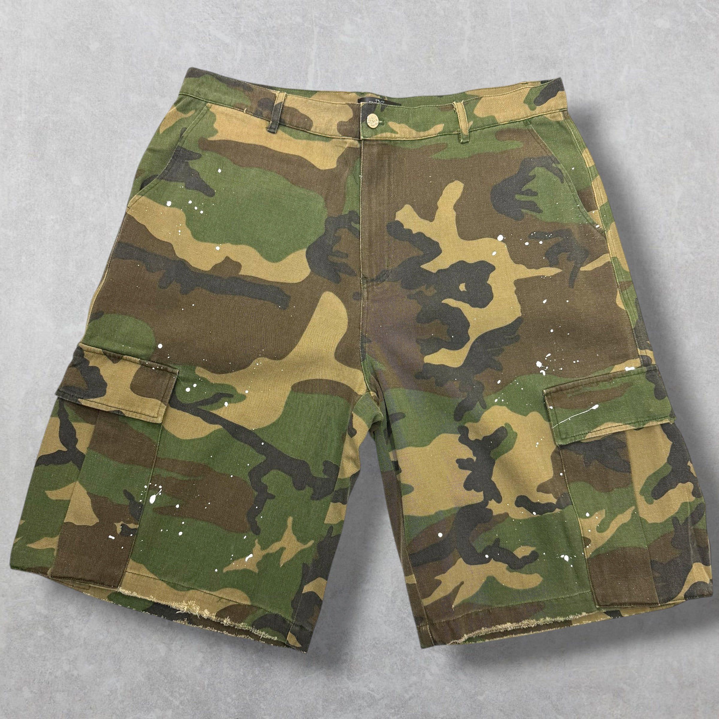 HMDD HMDD ARMY Everyday Worker Camo Shorts XL Size US 34 / EU 50 - 1 Thumbnail