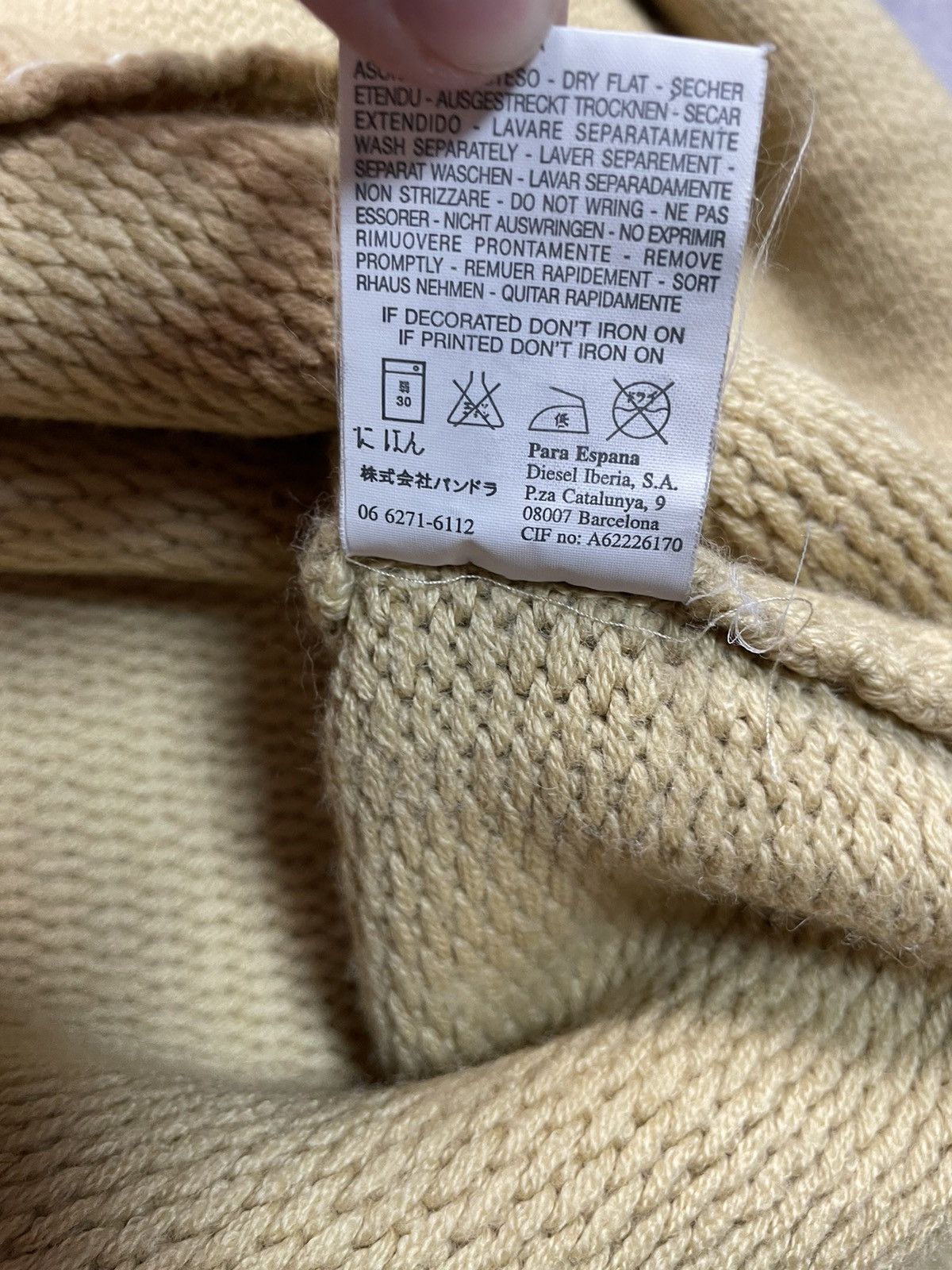 Diesel Diesel Y2K Archive Japanese Conceptual Wool Knit Sweater Size US XL / EU 56 / 4 - 6 Thumbnail