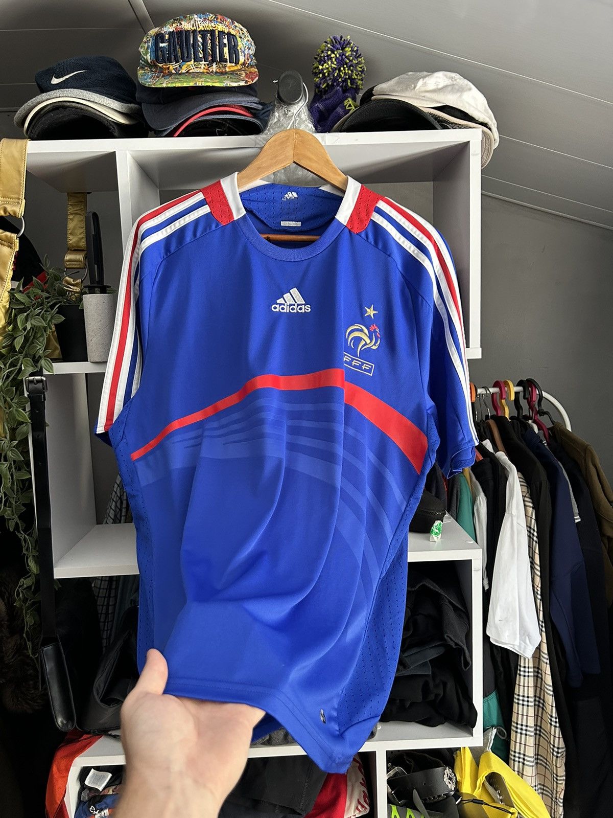 Adidas Adidas France 2008 Home National Team football jersey Size US L / EU 52-54 / 3 - 6 Thumbnail