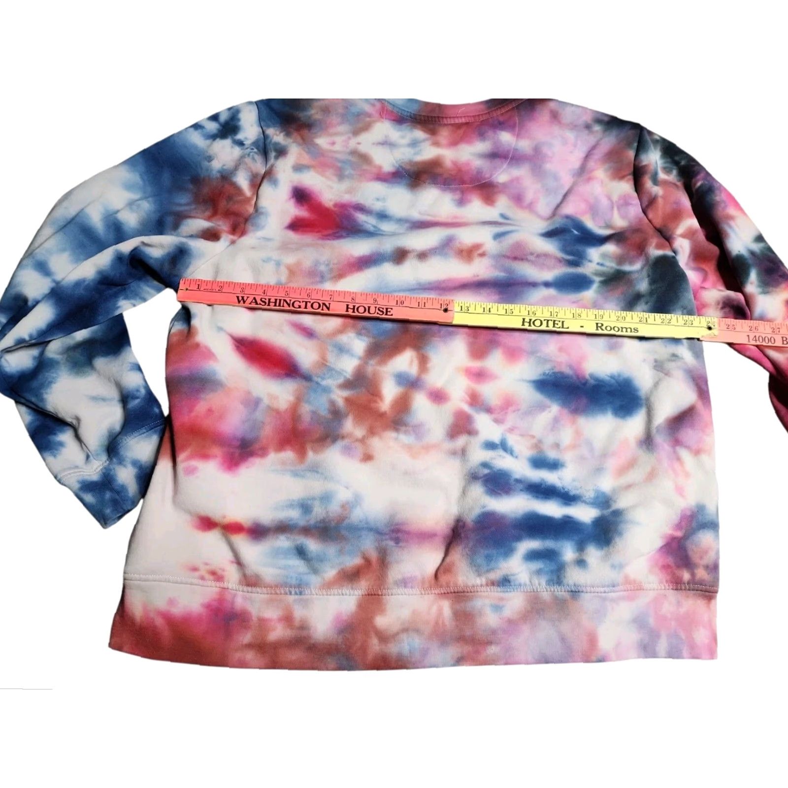 Vintage Vintage Rolling Stones Crewneck Sweatshirt Tie Dye Womens XL Cotton Blend Oversized Pullover Fleece Thrash Style Size XL / US 12-14 / IT 48-50 - 2 Thumbnail