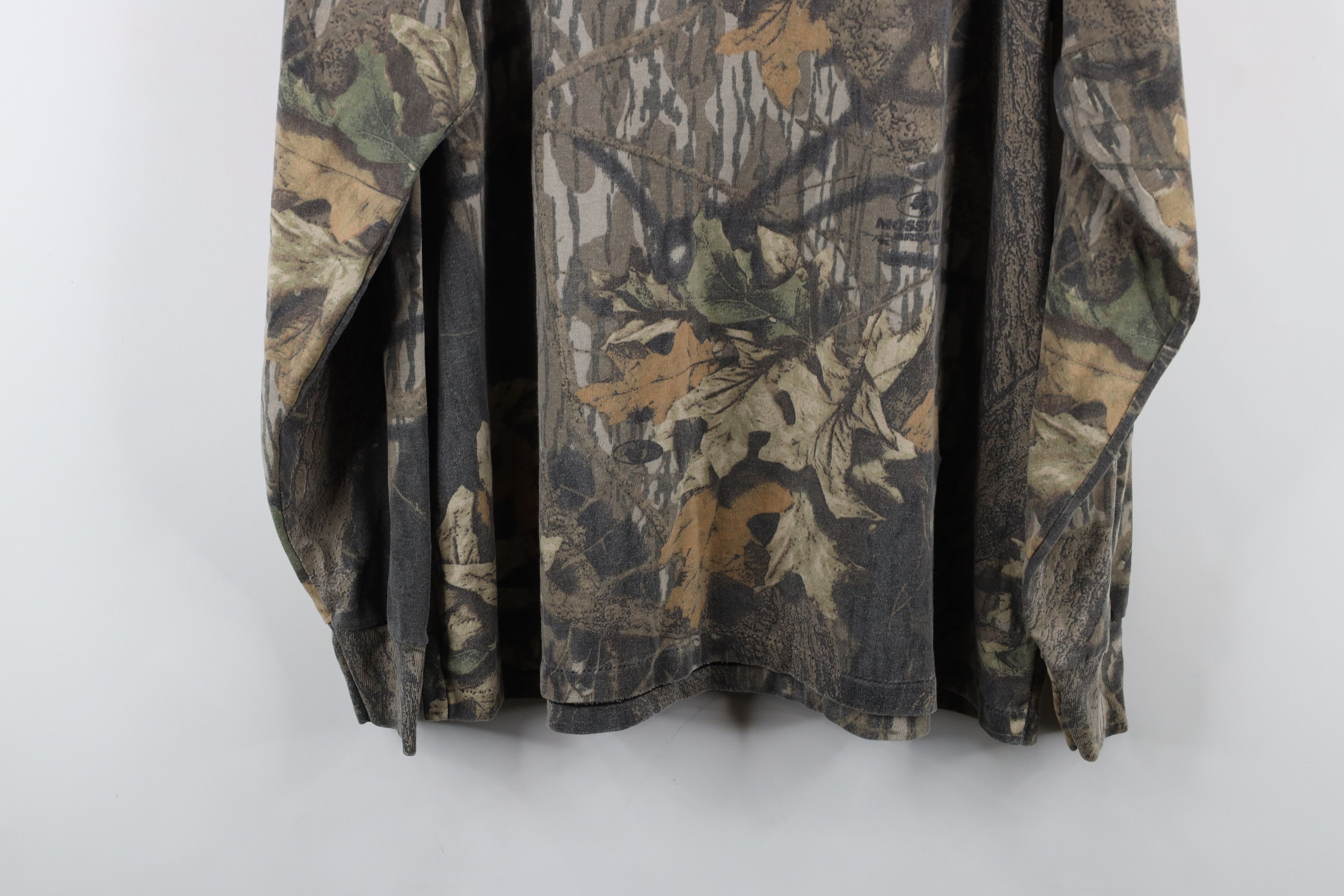 Vintage Vintage 90s Streetwear Camouflage Mock Neck T-Shirt USA Size US XL / EU 56 / 4 - 12 Thumbnail