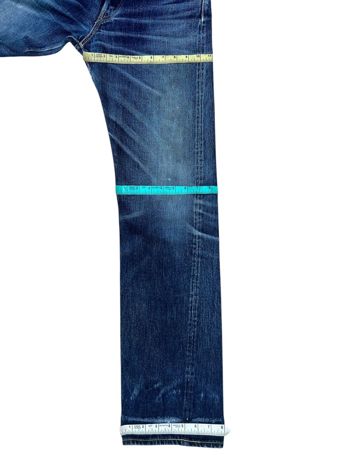 Full Count & Co. Vintage Full Count Japan Distressed Denim Selvedge Jeans Size US 30 / EU 46 - 3 Thumbnail