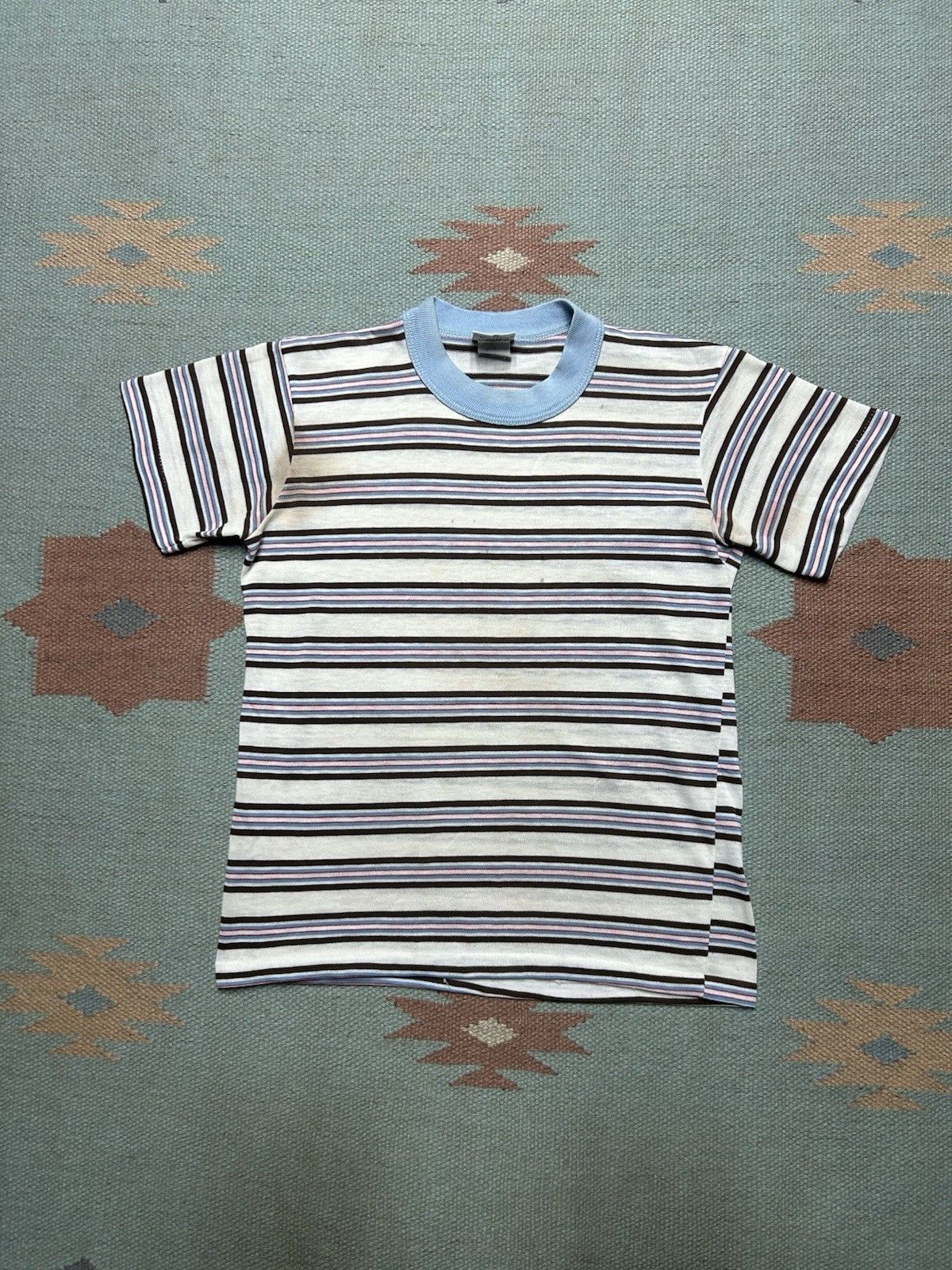 Vintage Vintage 70s striped t shirt soft boys 14 women’s baby tee Size S / US 4 / IT 40 - 1 Thumbnail