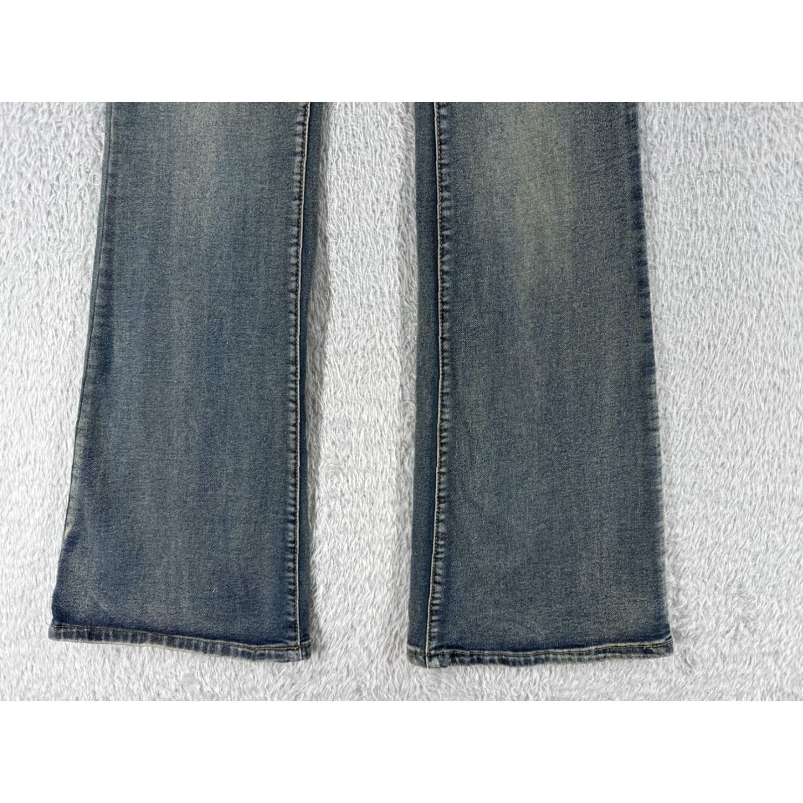 Shein SheIn Jeans Flared Denim 26 Blue Cotton Blend Stretch Low Rise 22x29 Womens Size 26" / US 2 / IT 38 - 2 Thumbnail