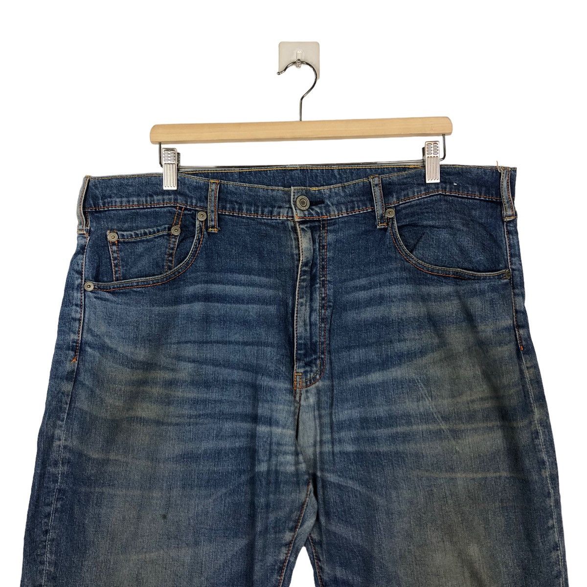 Japanese Brand 🔥VINTAGE DISTRESSED DENIM JEANS JAPAN INSPIRE ISSEY MIYAKE Size US 40 / EU 56 - 3 Thumbnail