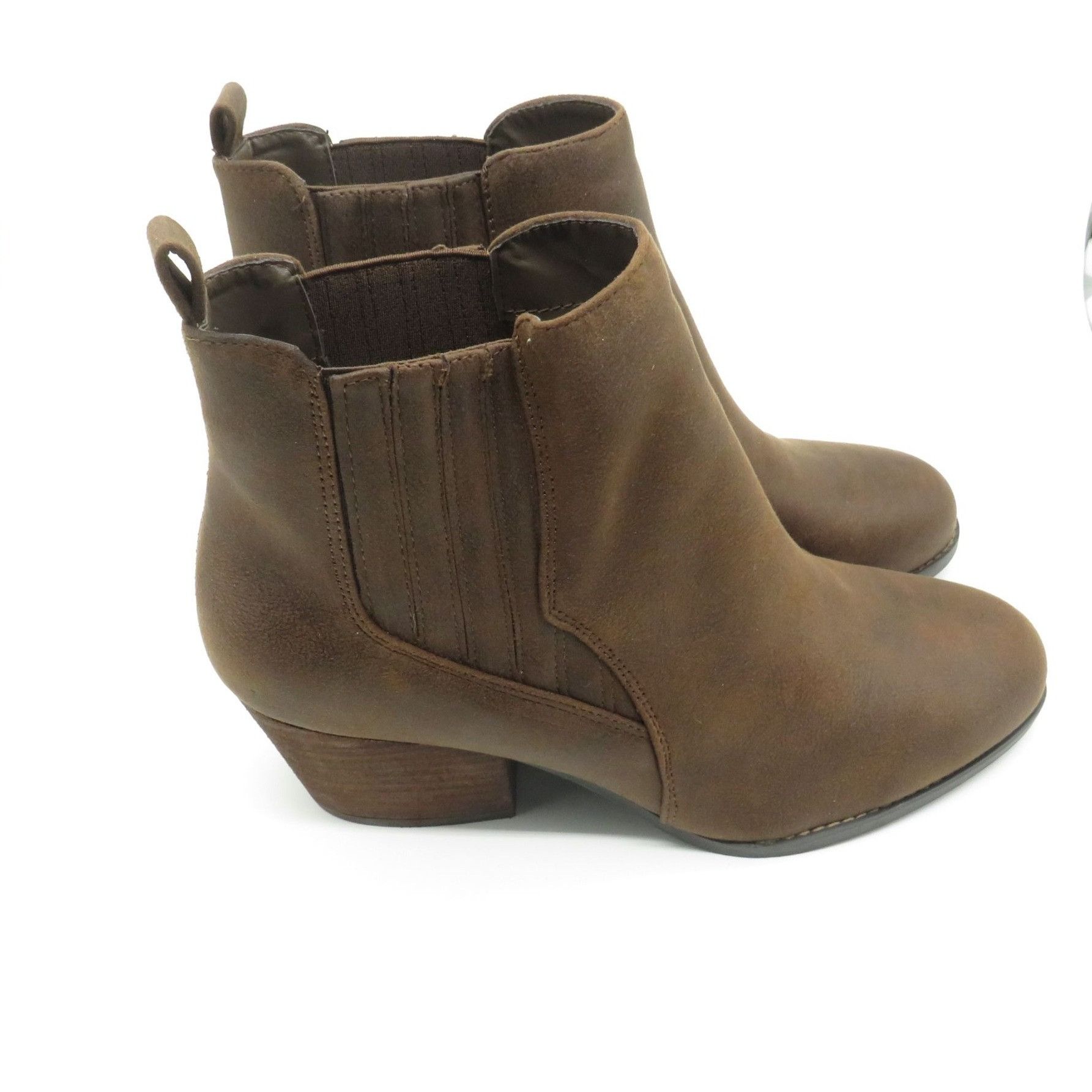 Other Bella-Vita Women's Brown Faux Leather Ankle Boots 11 Chunky Size US 11 / IT 41 - 1 Thumbnail