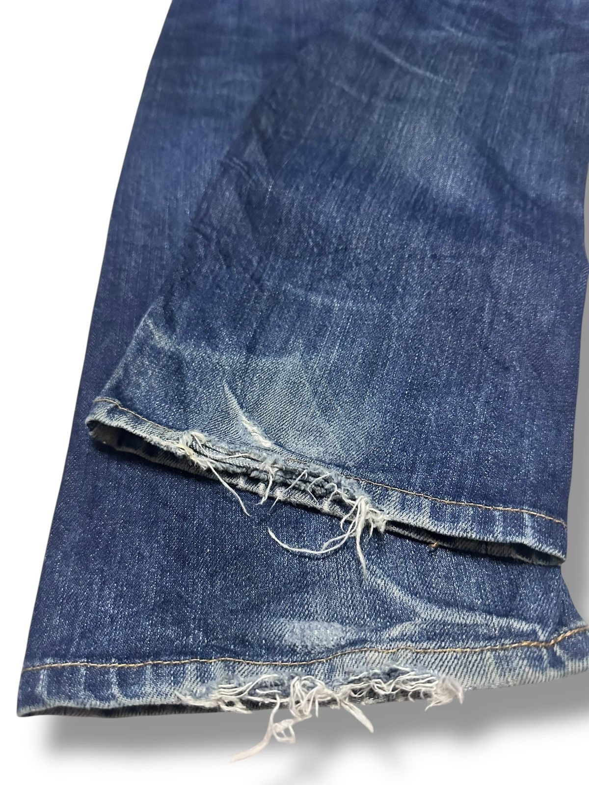 HOLLYWOOD RANCH MARKET Vintage HRM Distressed Jeans Baggy Loose With Thunder Faded Size US 32 / EU 48 - 10 Thumbnail