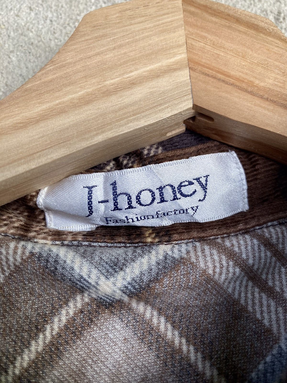 Flannel × Japanese Brand Japanese Brand J Honey Plaid Tartan Flannel Shirt Size XS / US 0-2 / IT 36-38 - 4 Thumbnail