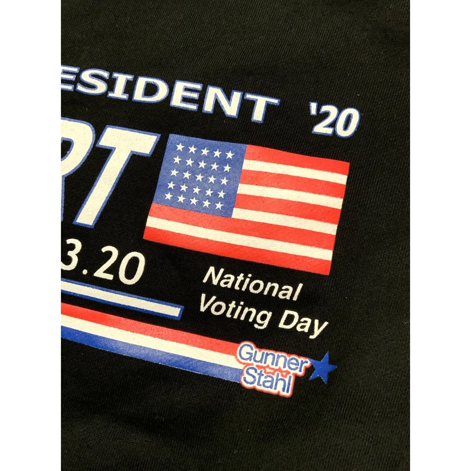 H&M NWT Gunner Stahl For President 2020 H&M Exclusive Black Terry Fleece Hoodie XL Mens Hoodie XL Black Pullover Fleece 58 Chest Size US XL / EU 56 / 4 - 7 Thumbnail