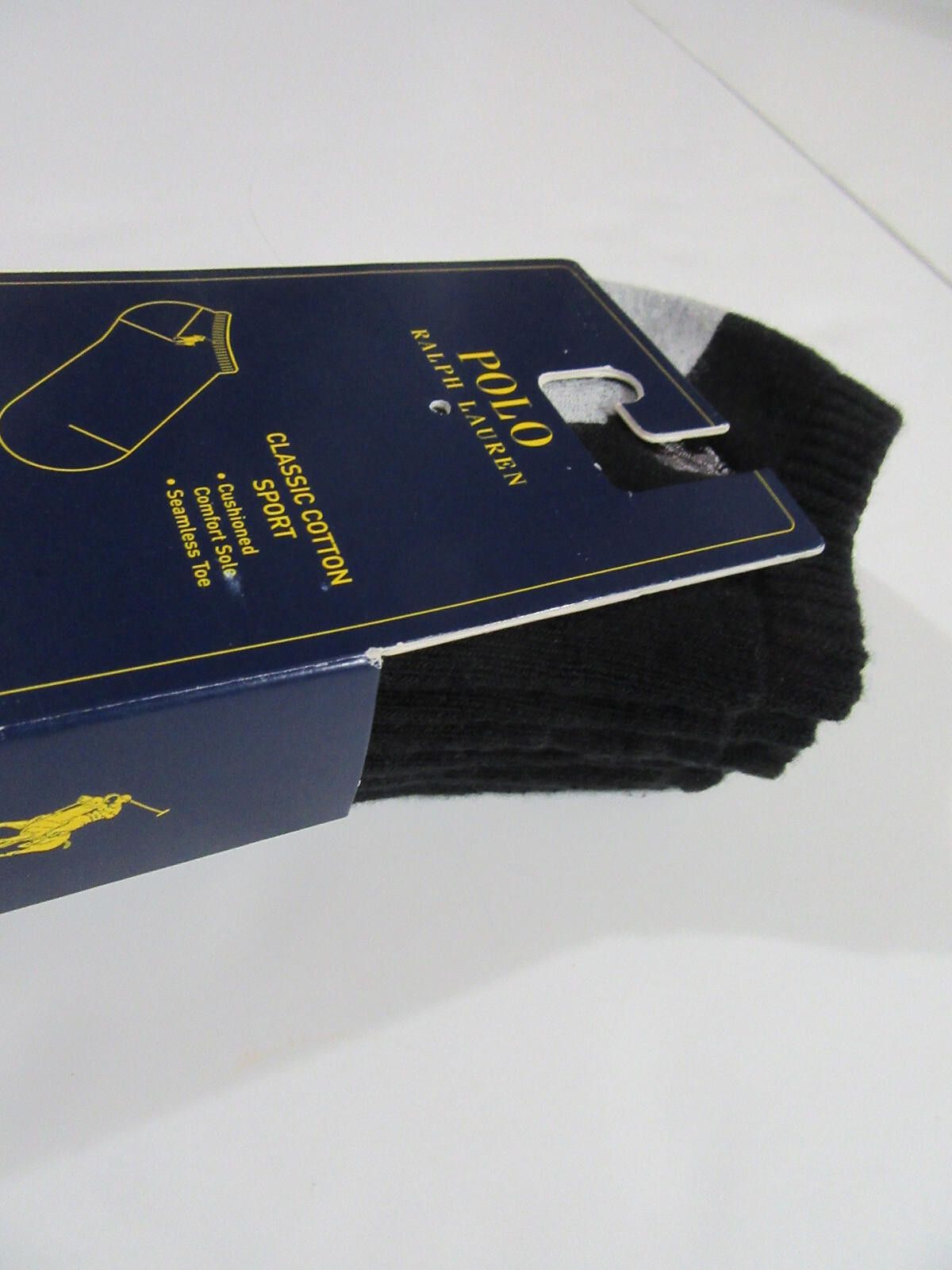 Polo Ralph Lauren Polo Ralph Lauren Mens Classic Cotton Sport Low Cut Socks Size ONE SIZE - 4 Thumbnail