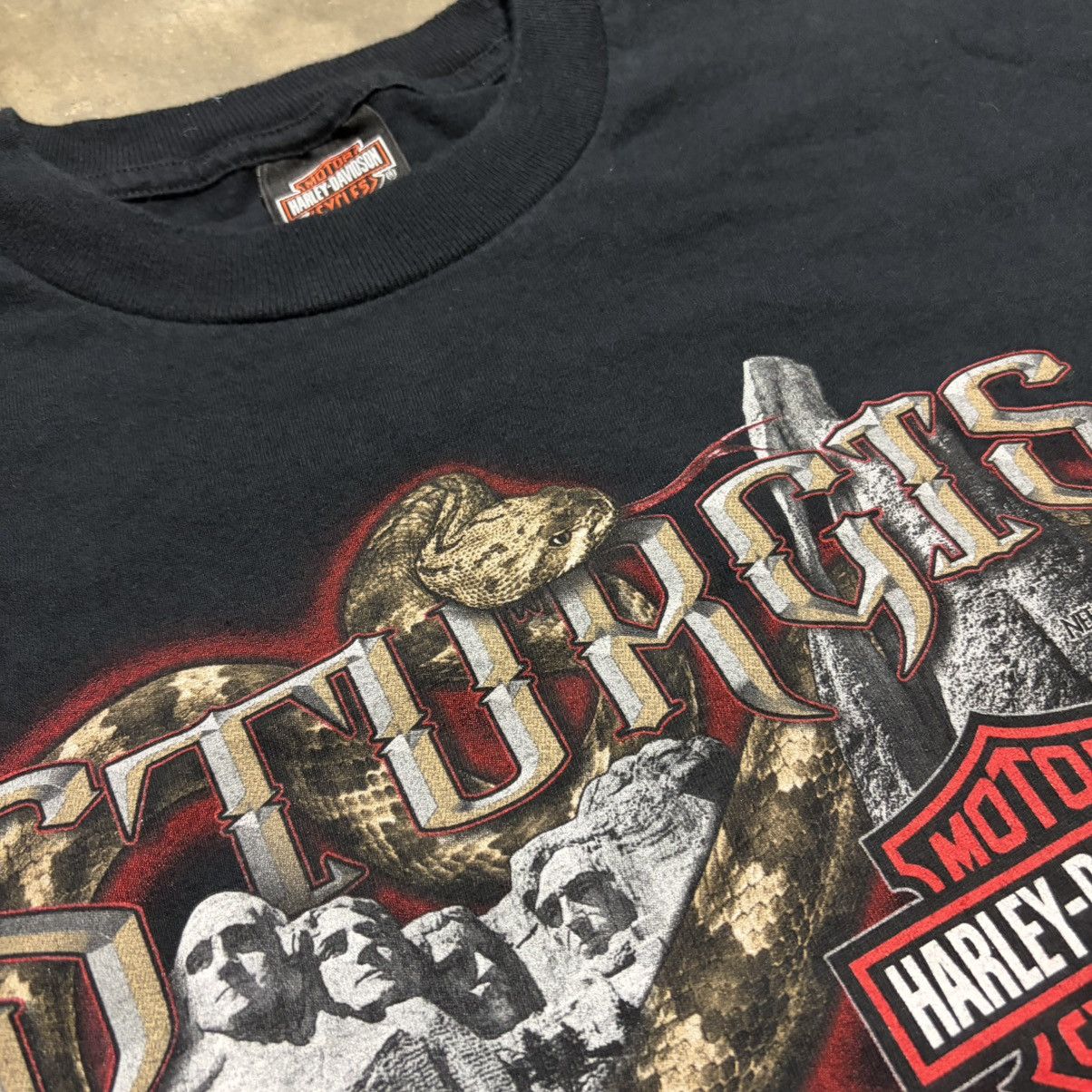 Harley Davidson Vintage Harley Davidson T shirt Black Hills Sturgis Snake Size US L / EU 52-54 / 3 - 5 Thumbnail