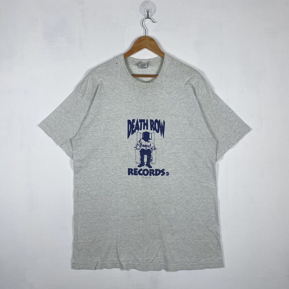 Death Row Records Vintage 90's DEATH ROW RECORDS Staff Distressed Hip-Hop Tee Size US XL / EU 56 / 4 - 2 Thumbnail