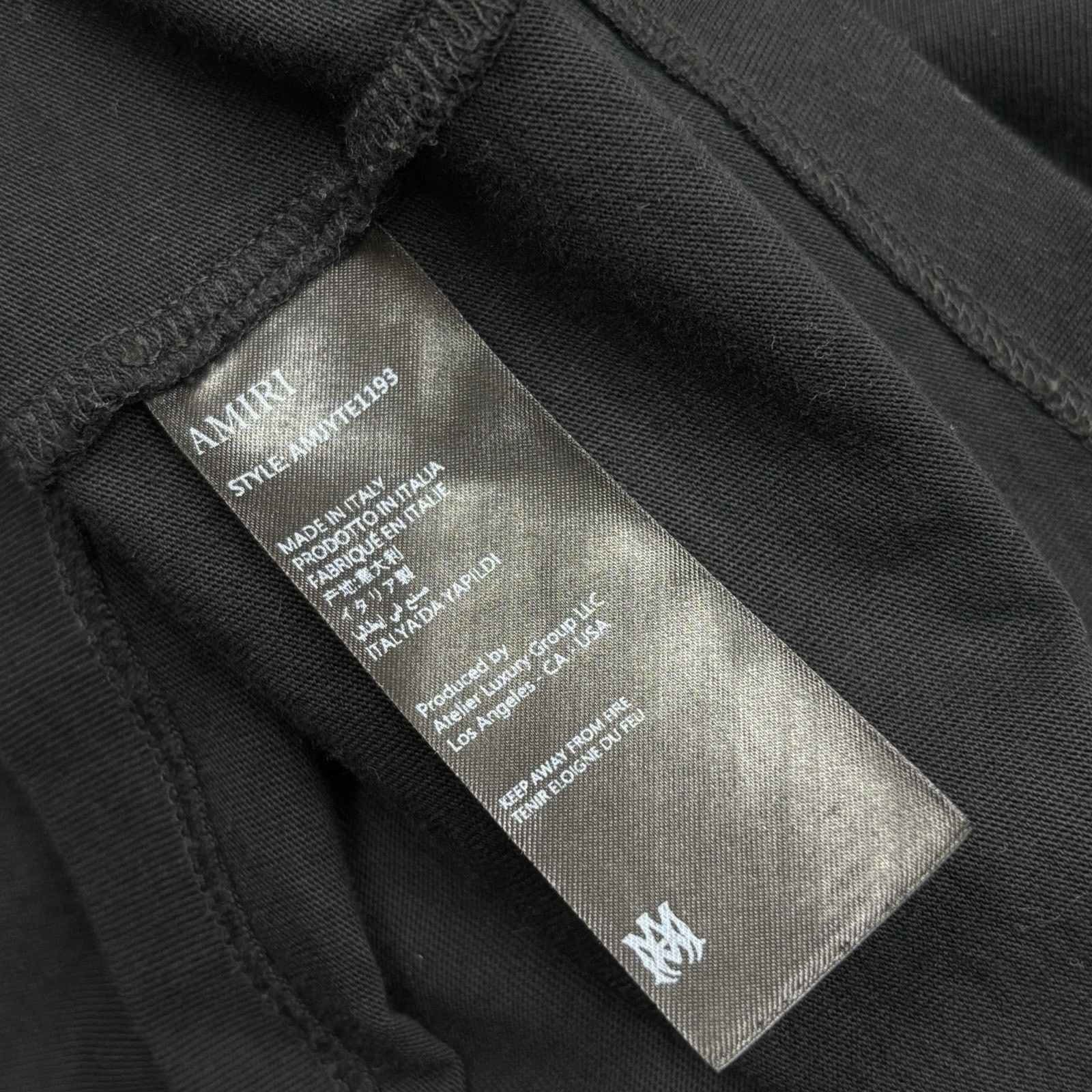 Amiri Amiri Script Logo T-Shirt ' Black ' | 100% AUTHENTIC! Size US XL / EU 56 / 4 - 10 Thumbnail