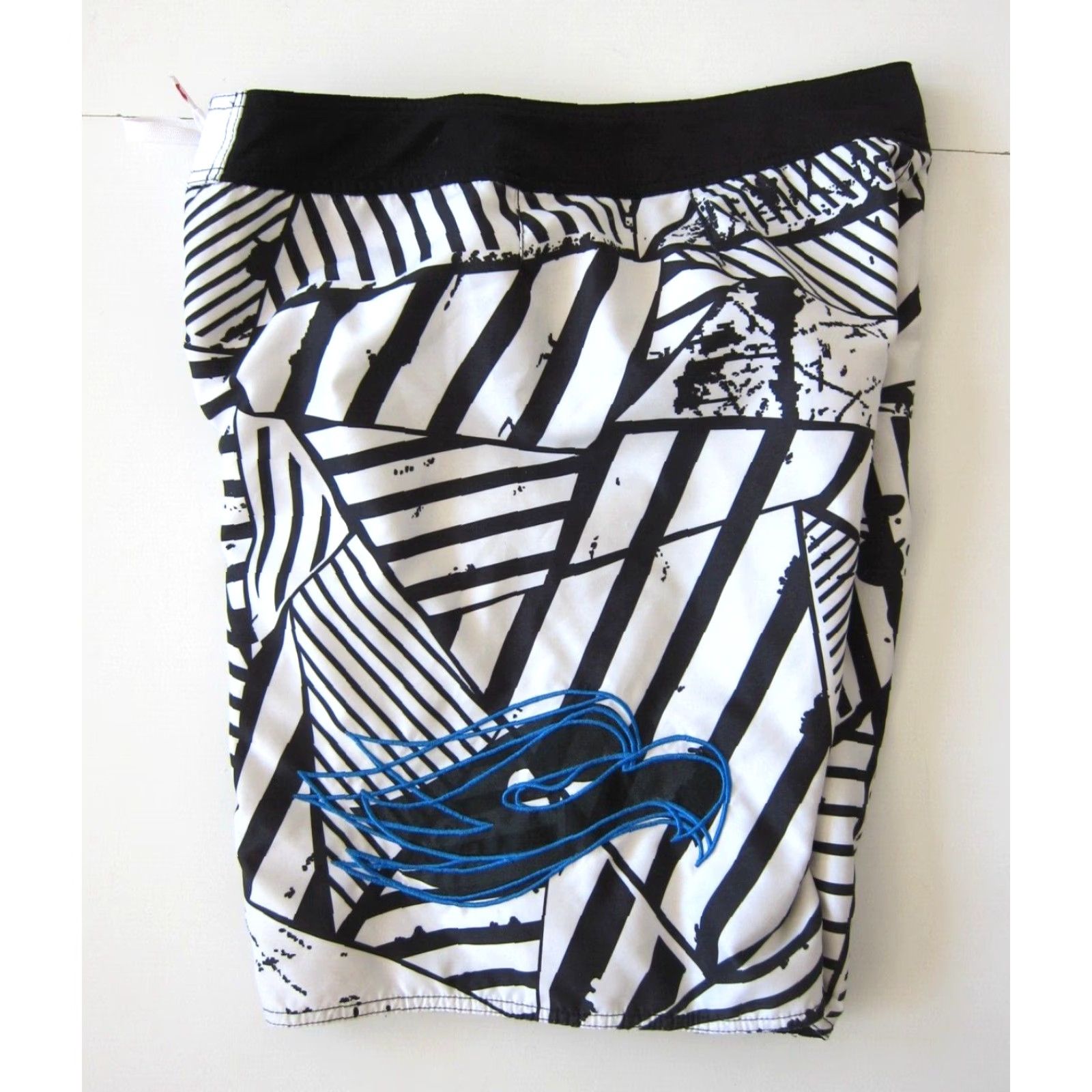Swims Tony Hawk Black White Abstract Lined Beach Swim Board Shorts Men Size 36 Size US 36 / EU 52 - 7 Thumbnail